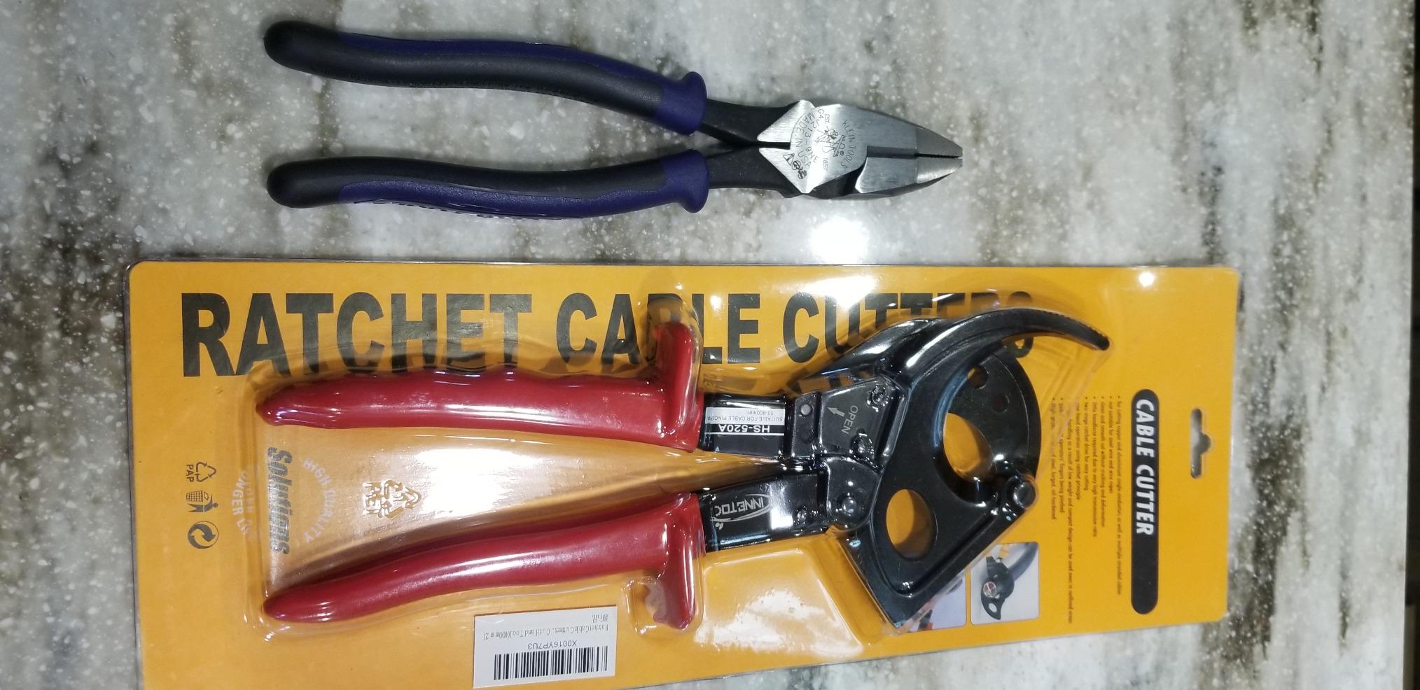 Ratcheting Cable Cutter, 400mm2 Aluminum Copper Wire Cutters for Cutting electrical wire as Ratchet Wire Cutters (400mm2) customer photo 1
