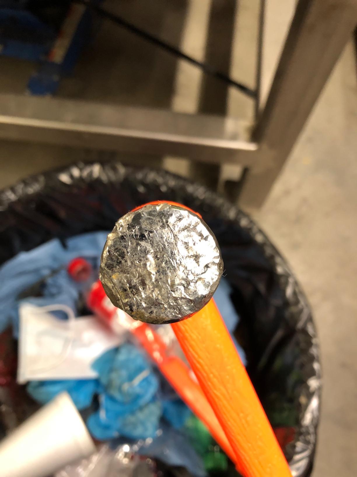 XtremepowerUS 32oz Dead Blow Hammer Dual Head 2lbs Pound Ball Peen and Flat Face for Metalworking Auto Repair, Striking with Non Slip Grip Handle, 2-Pounds, Orange customer photo 1