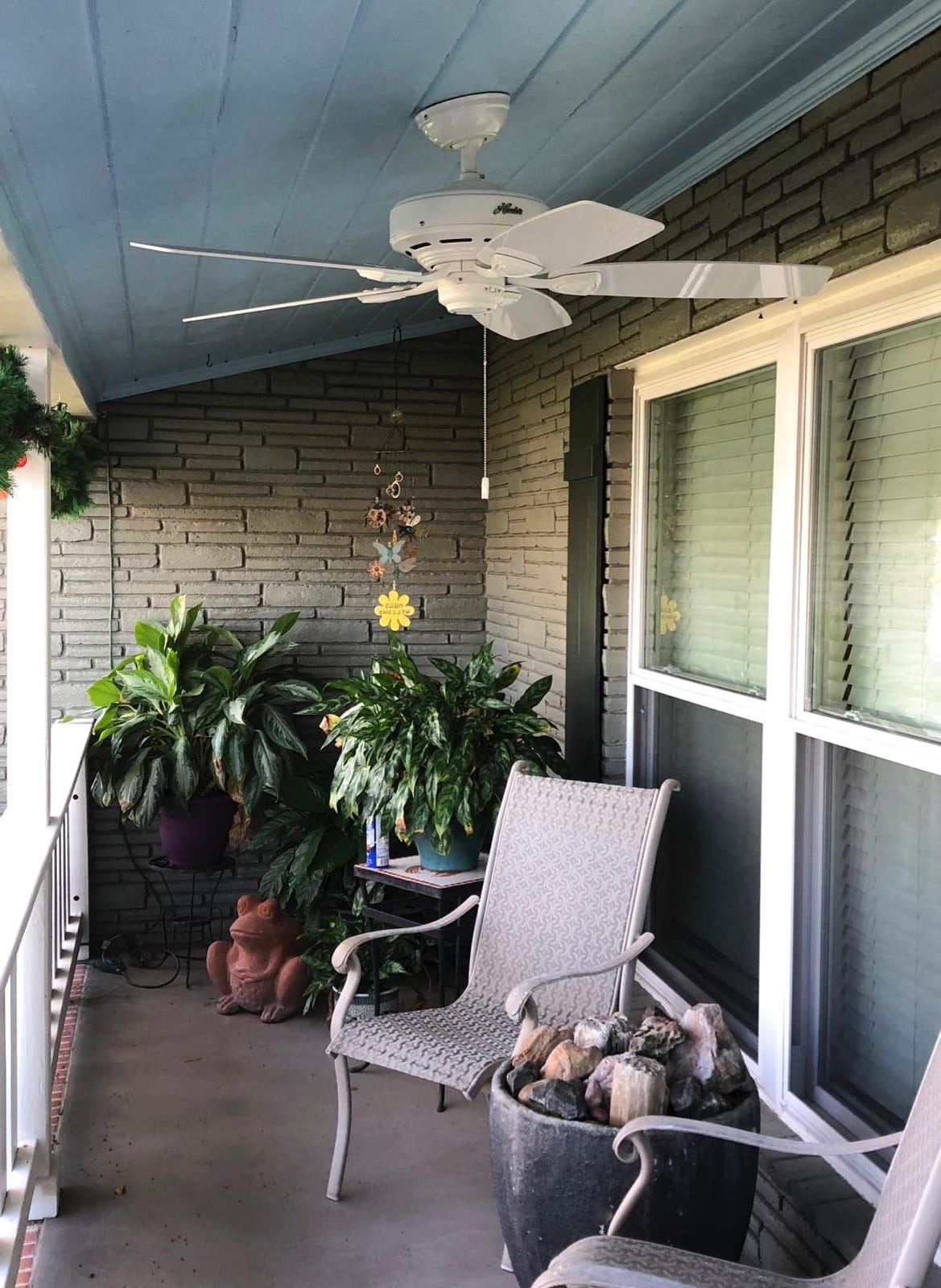 Hunter Sea Wind, Outdoor or Indoor, Ceiling Fan, No Light, 48 inch, White customer photo 2