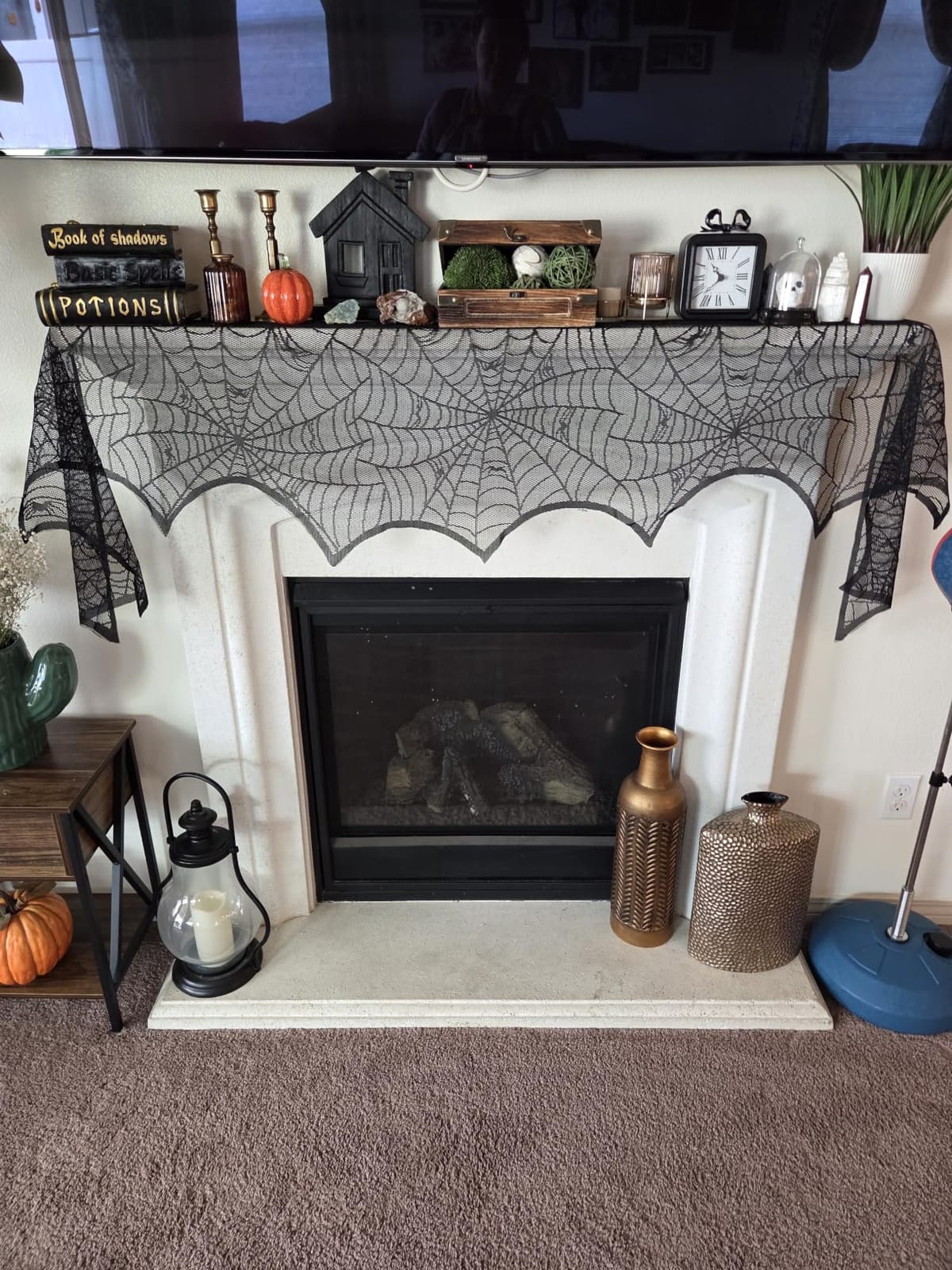 AerWo Lace Spiderweb Mantel Scarf customer photo 1