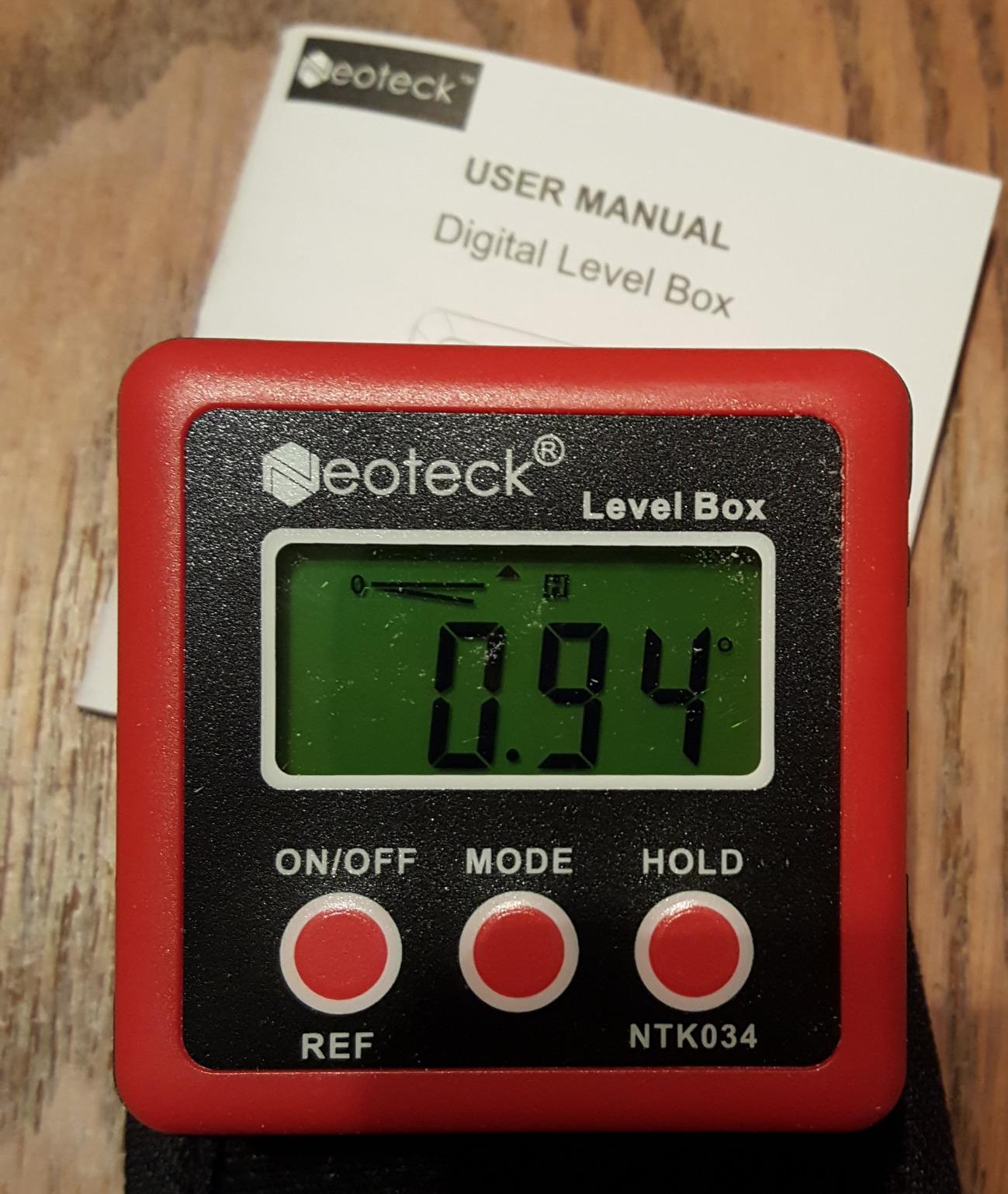 Neoteck Digital Angle Finder with Magnetic Base, LCD Backlight Inclinometer customer photo 2