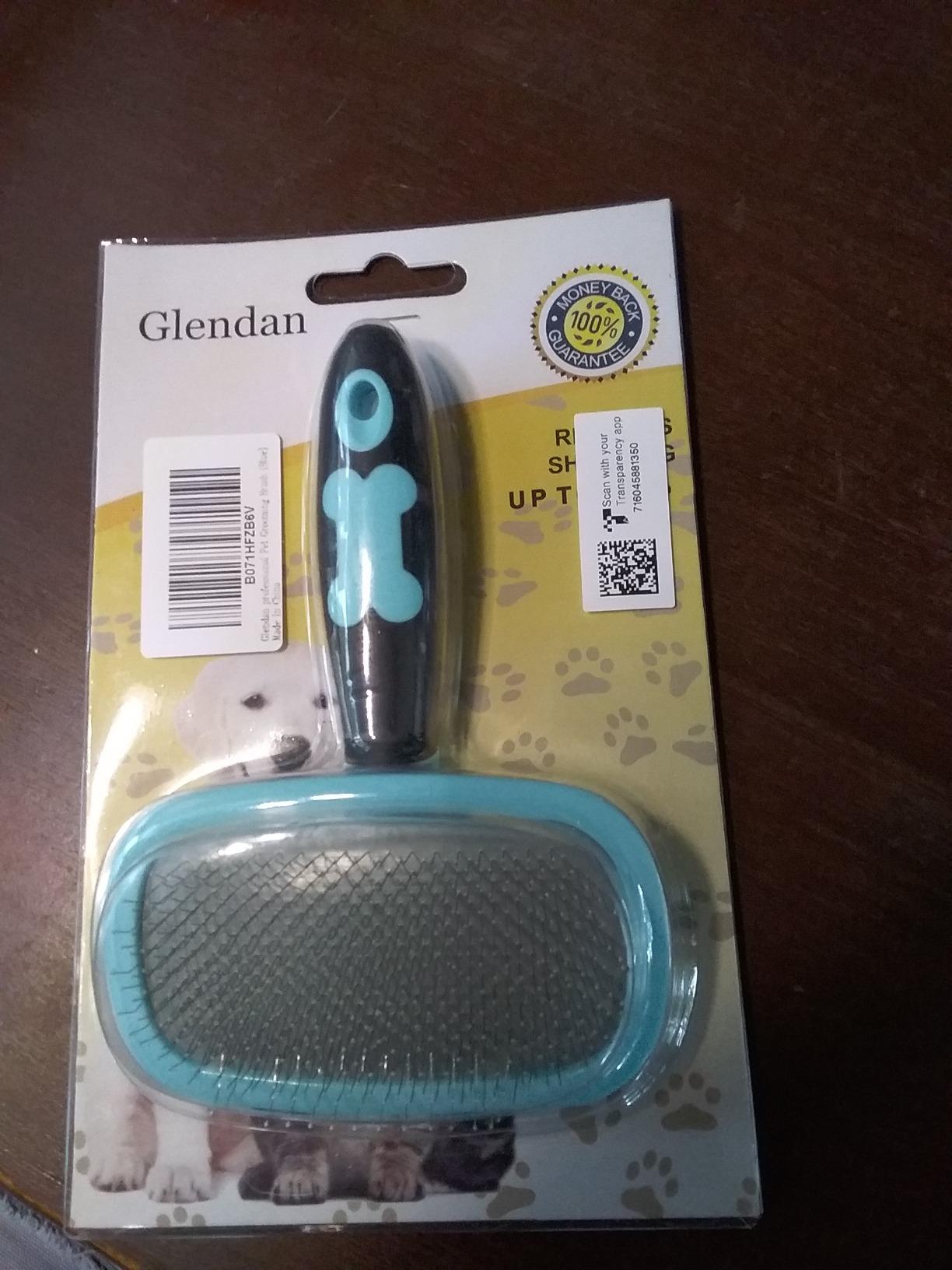 Glendan Dog & Cat Brush- Slicker Pet Brush- Shedding Grooming Tools(Pink) customer photo 2