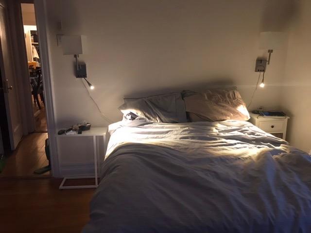 Bedside Wall Light with LED Reading Lamp,Swing Arm Wall Lamp,Wall Sconces customer photo 1