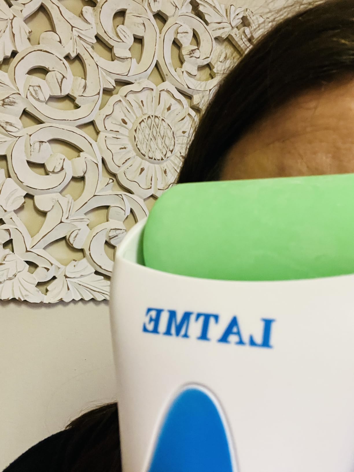 LATME Ice Roller for Face Eyes,Womens Gifts,Face Massager Roller Puffiness Migraine Pain Relief and Minor Injury (Green) customer photo 2