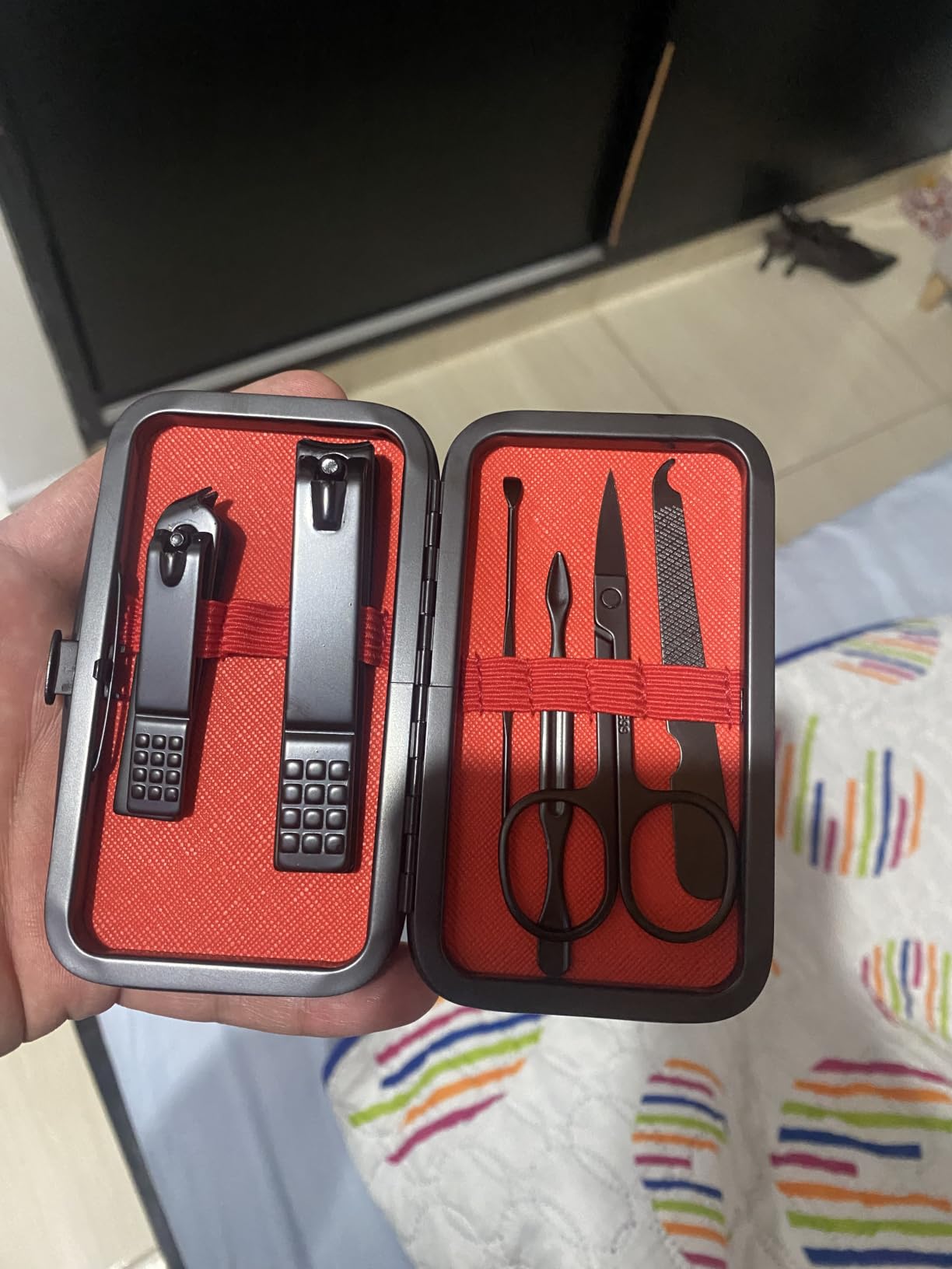 Aceoce Manicure Set Nail Clippers Set Gifts for Men Manicure Pedicure Kit customer photo 2