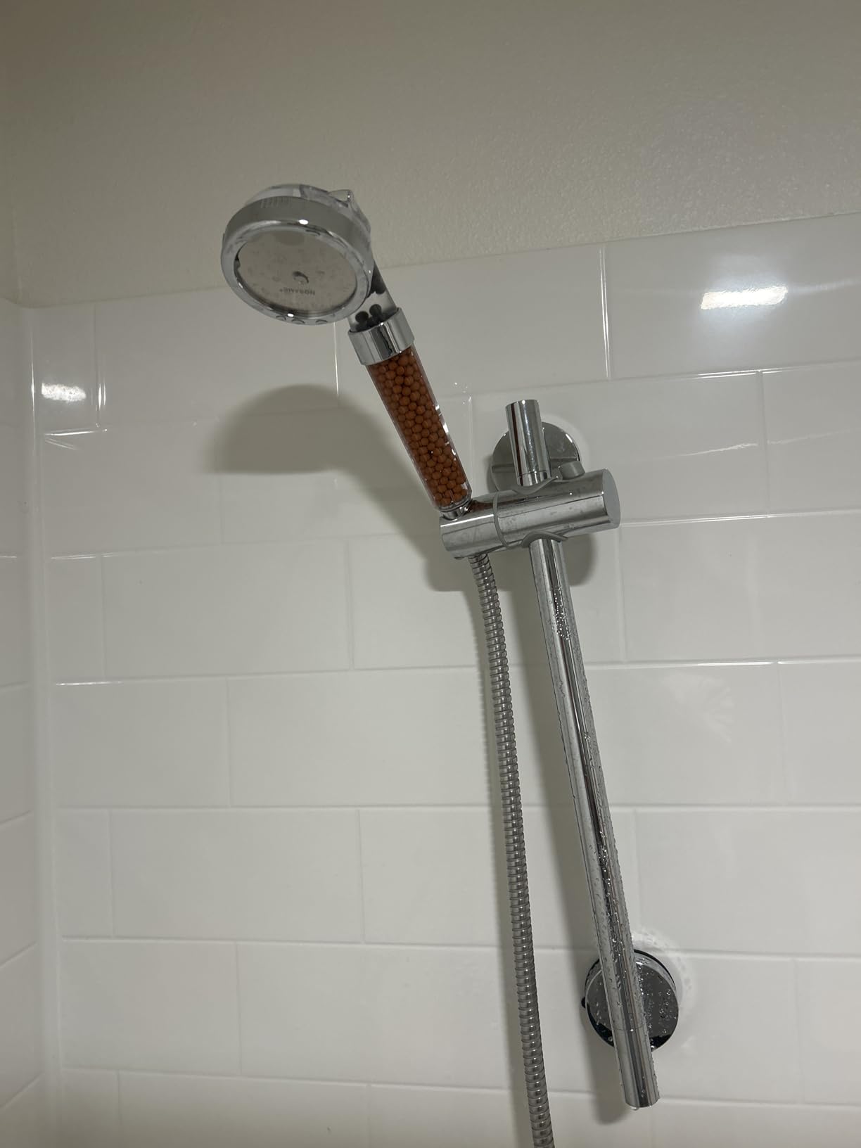 NOSAME Shower Head, Filter Filtration High Pressure Water Saving 3 Mode Function Spray Handheld Showerheads for Dry Skin & Hair customer photo 2