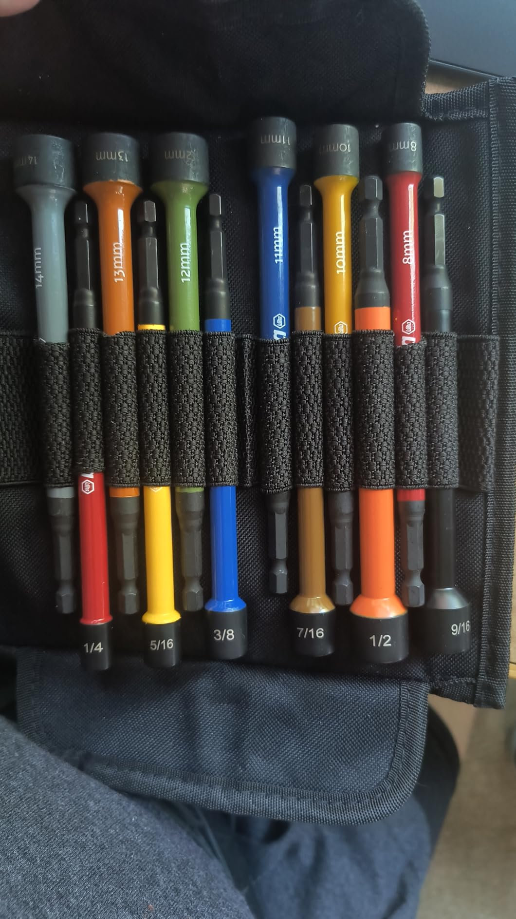 Wiha 70486 Color Coded Magnetic Nut Setter Set, 6 Inch SAE, 6 Piece customer photo 2