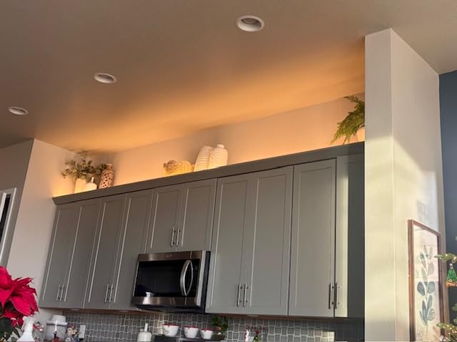 MYPLUS Under Cabinet LED Lighting, 16.4ft Dimmable Strip Lights, 3000K customer photo 2