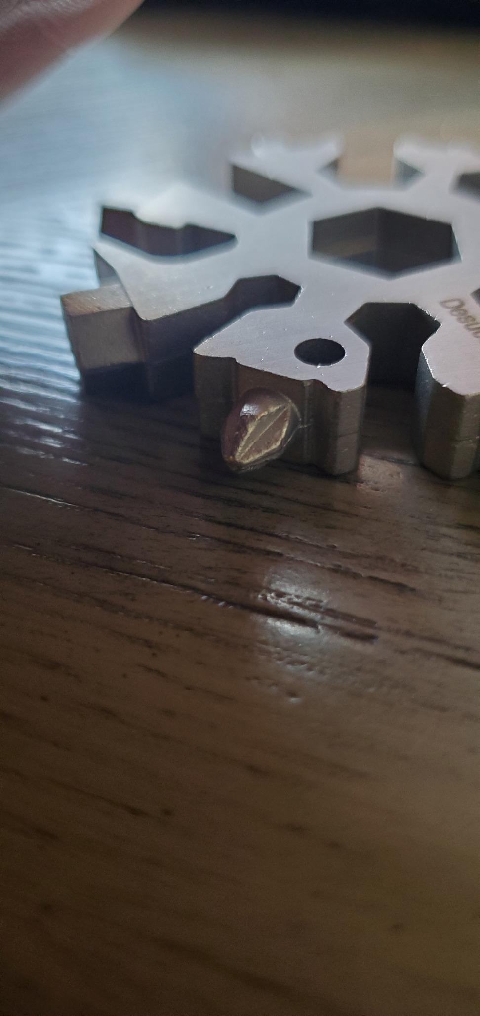 Desuccus 18-in-1 Snowflake Multi Tool, Stainless Steel Snowflake Bottle Opener/Flat Phillips Screwdriver Kit/Wrench, Stocking Stuffers for Men(Standard-Stainless Steel) customer photo 1