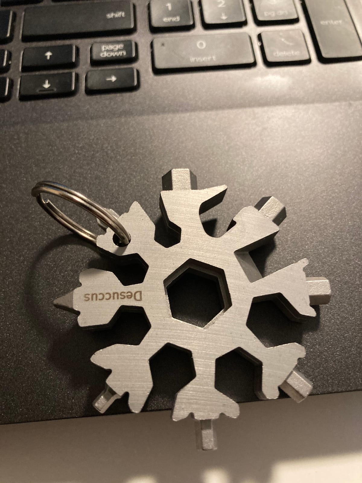 Desuccus 18-in-1 Snowflake Multi Tool, Stainless Steel Snowflake Bottle Opener/Flat Phillips Screwdriver Kit/Wrench, Stocking Stuffers for Men(Standard-Stainless Steel) customer photo 2