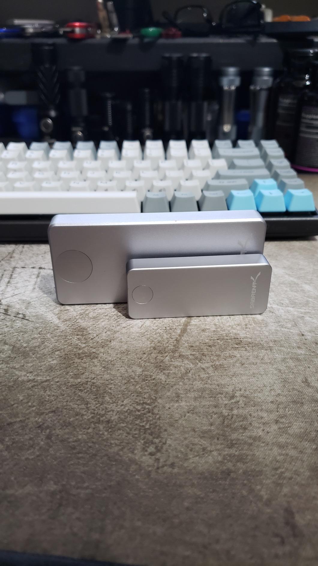 SABRENT Rocket Nano 2TB USB 3.2 10Gb/s External Aluminum SSD (Silver) (SB-2TB-NANO) customer photo 2