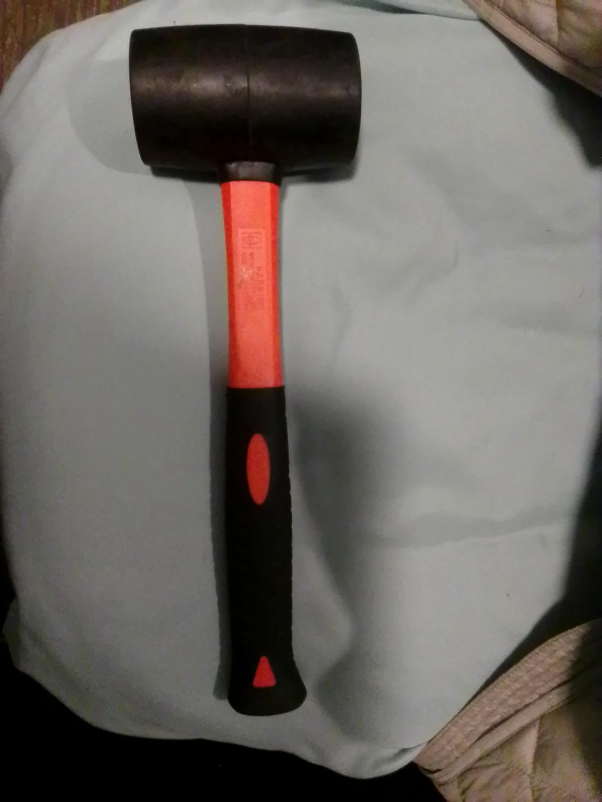 Edward Tools Rubber Mallet Hammer 16 oz - Durable Eco-friendly Rubber Hammer Head for Camping, Flooring, Tent Stakes, Woodworking, Soft Blow Tasks without Damage - Ergonomic Grip Handle customer photo 2
