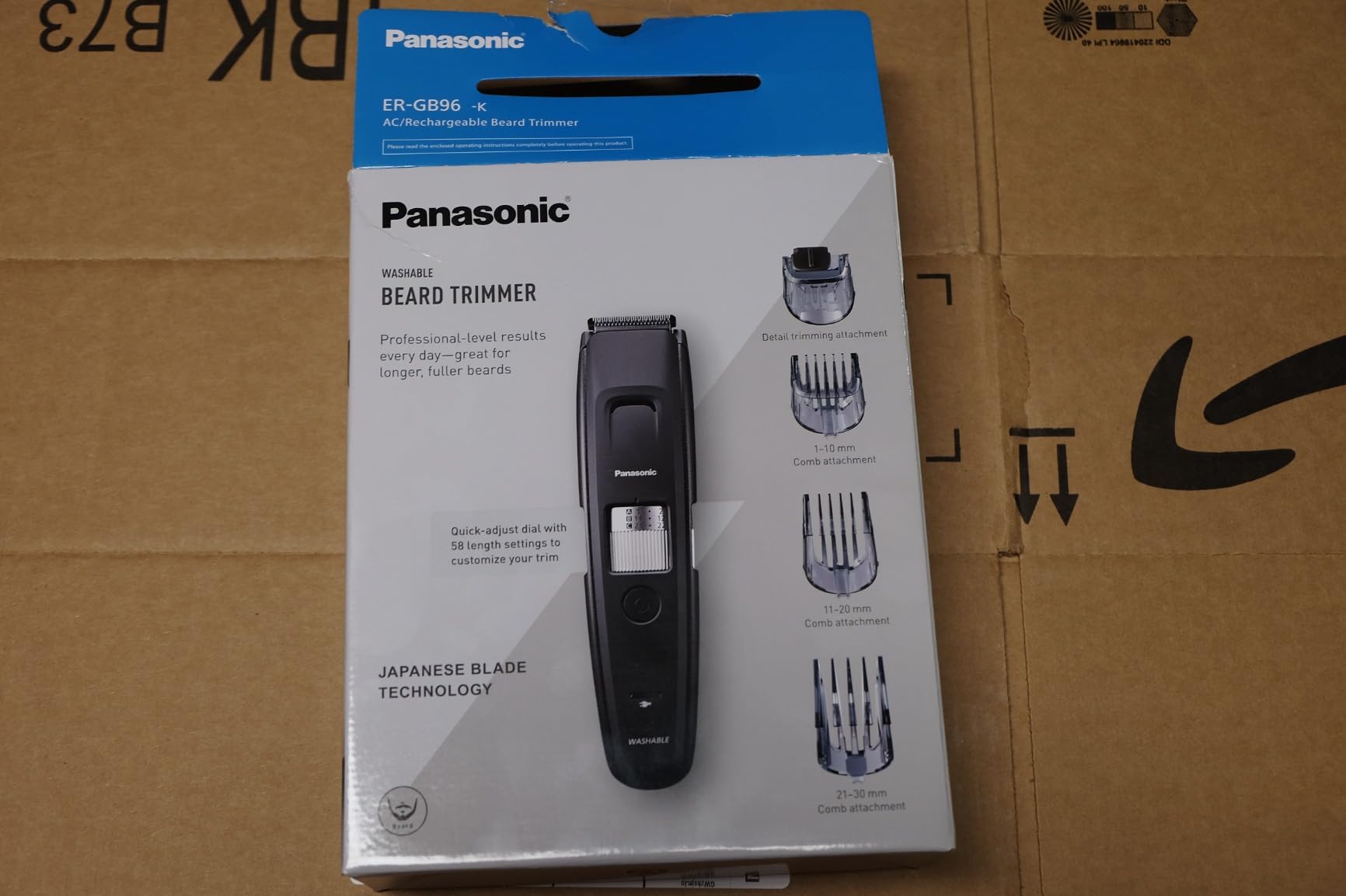 Panasonic Long Beard Trimmer for Men, Hair Trimmer with 58 Length Settings customer photo 1