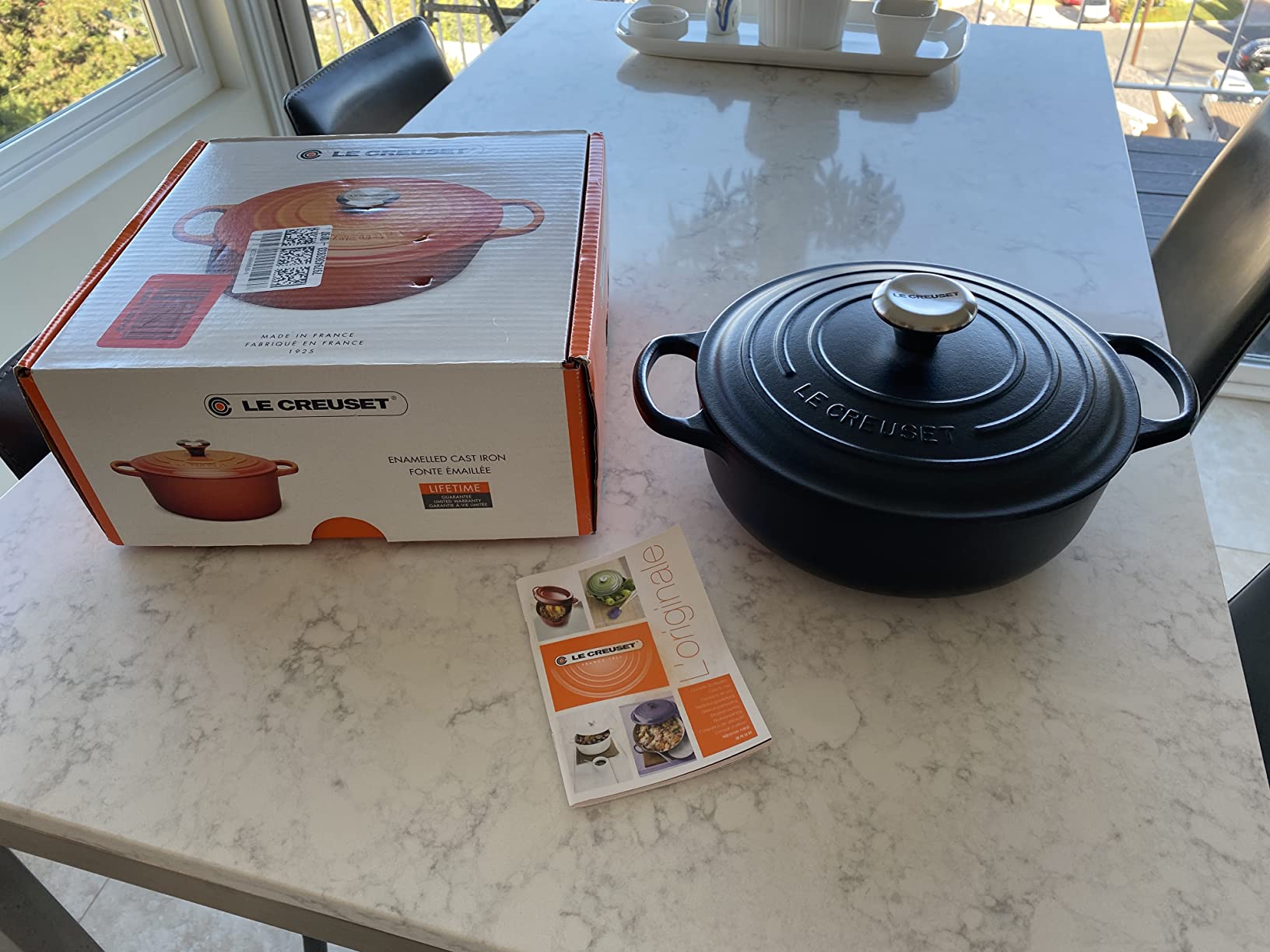Le Creuset Enameled Cast Iron Signature Round Sauteuse, 3.5qt., Sea Salt customer photo 2