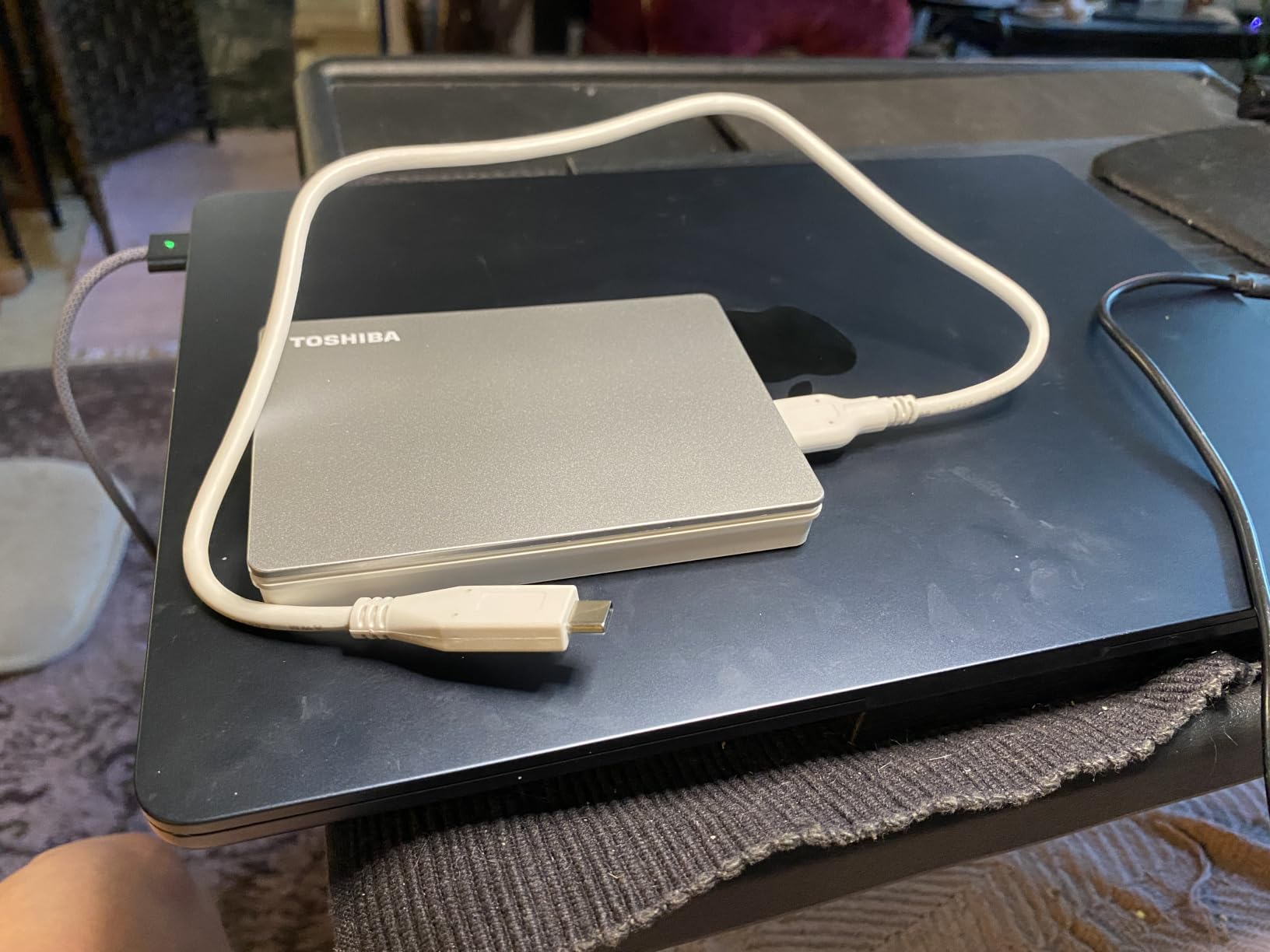 Toshiba Canvio Flex 1TB Portable External Hard Drive USB-C USB 3.0, Silver for PC, Mac, & Tablet - HDTX110XSCAA customer photo 2
