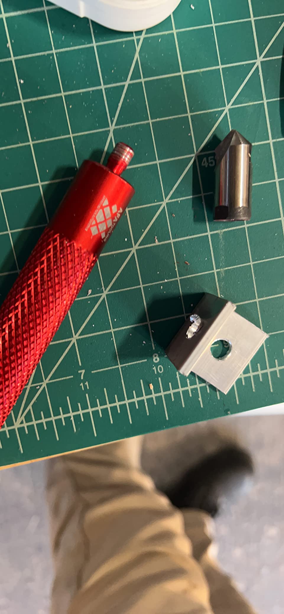 AFA Tooling Deburring Tool Set & 2 Countersink Hand Reamers, Red CNC Handle customer photo 1