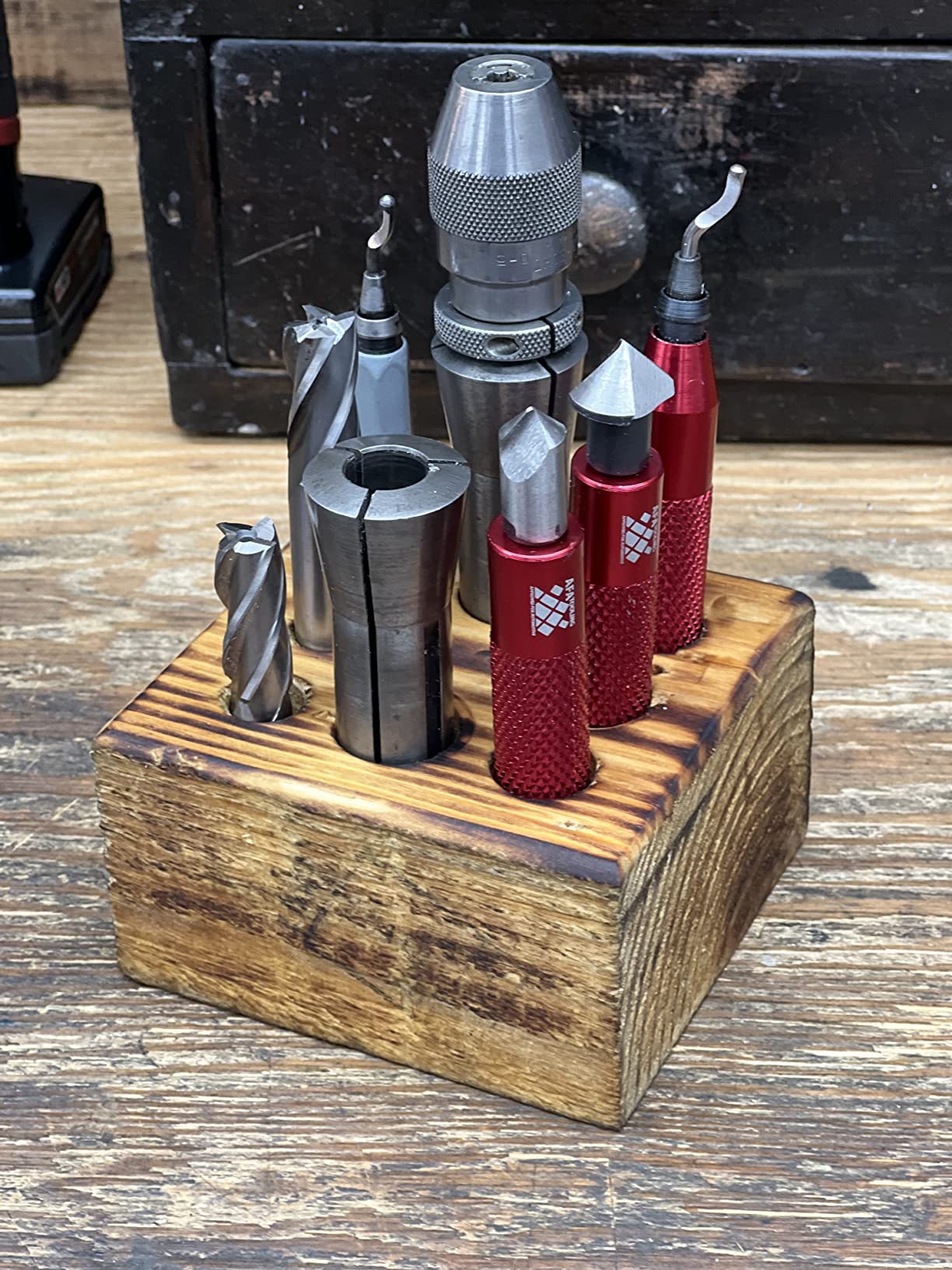 AFA Tooling Deburring Tool Set & 2 Countersink Hand Reamers, Red CNC Handle customer photo 2