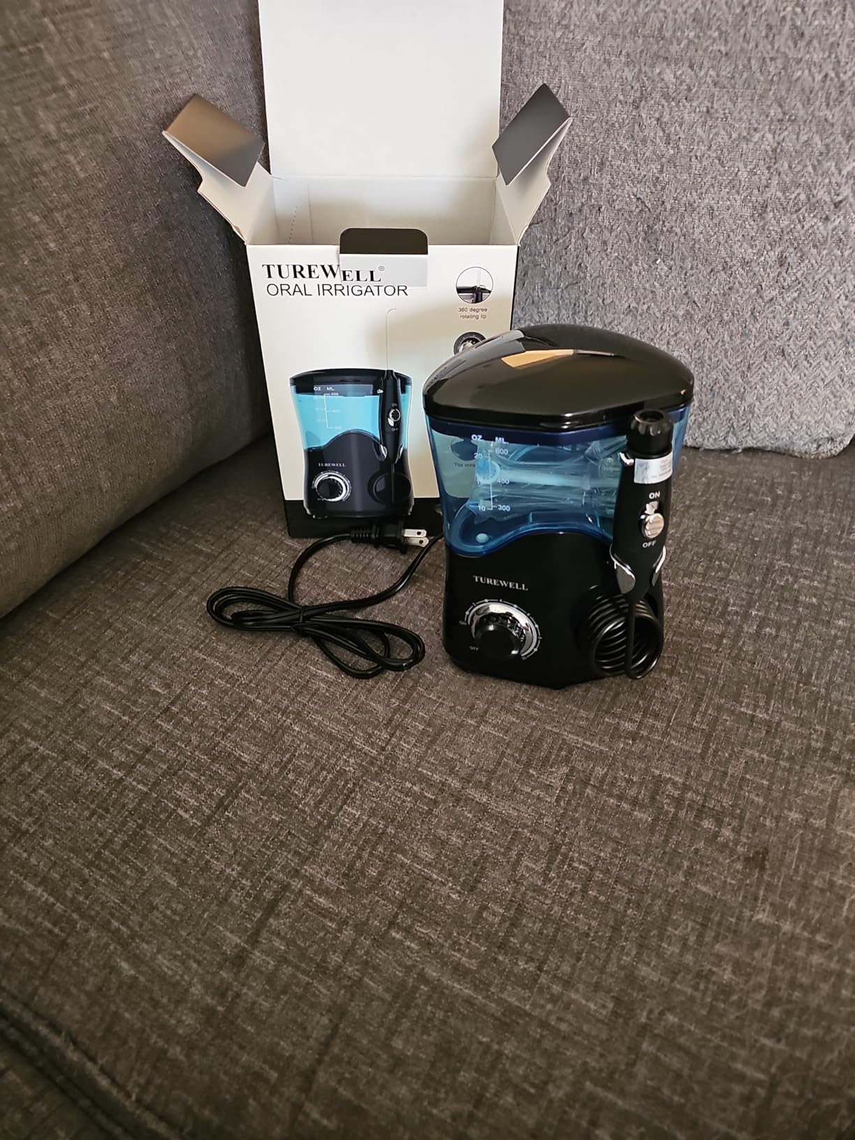 TUREWELL Water Dental Flosser for Teeth/Braces, Water Teeth Cleaner customer photo 2