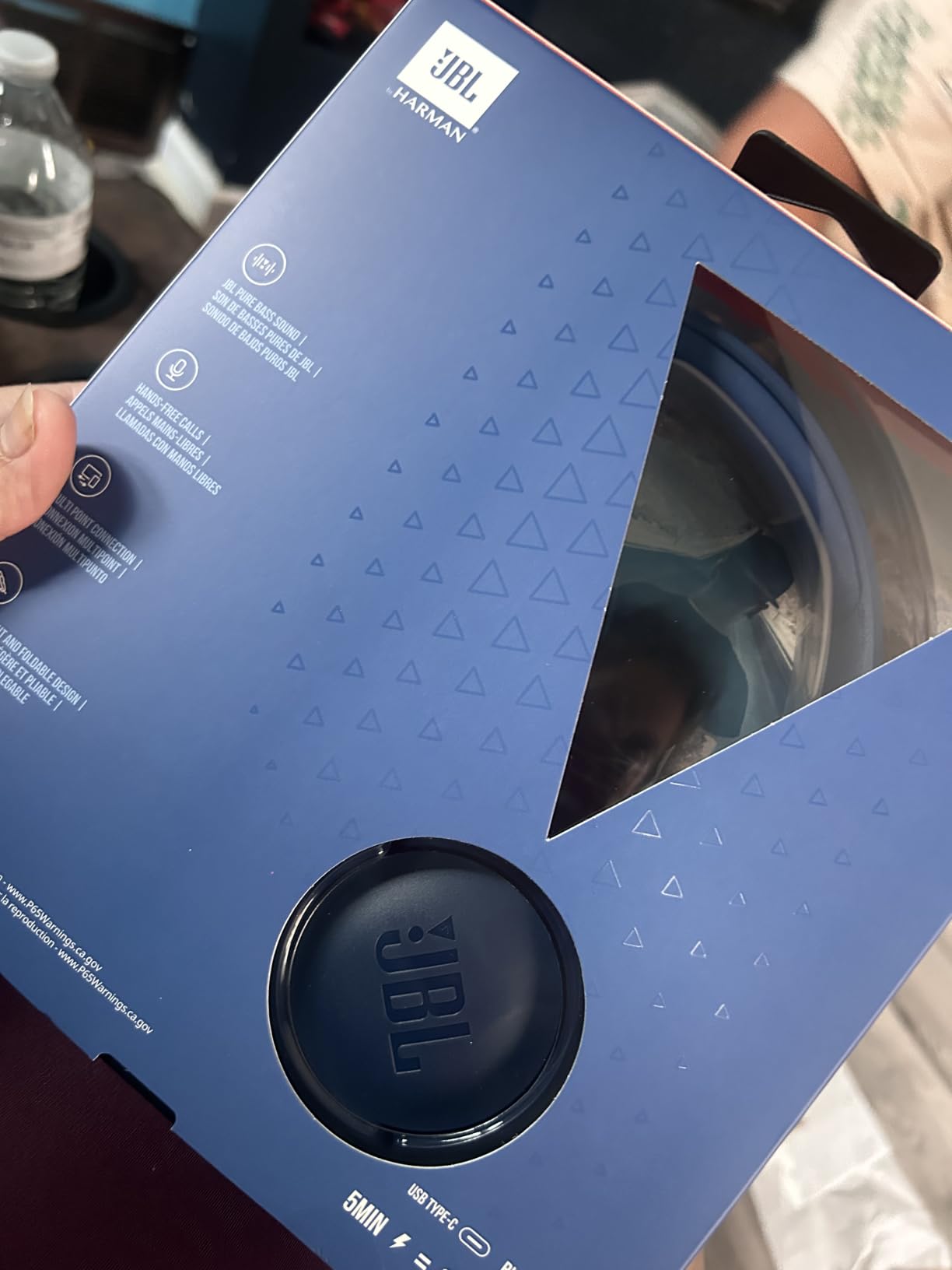 JBL Tune 510BT - Bluetooth headphones with up to 40 hours battery, microphone for call, foldable and comfortable, Android and iOs compatible (White) customer photo 1