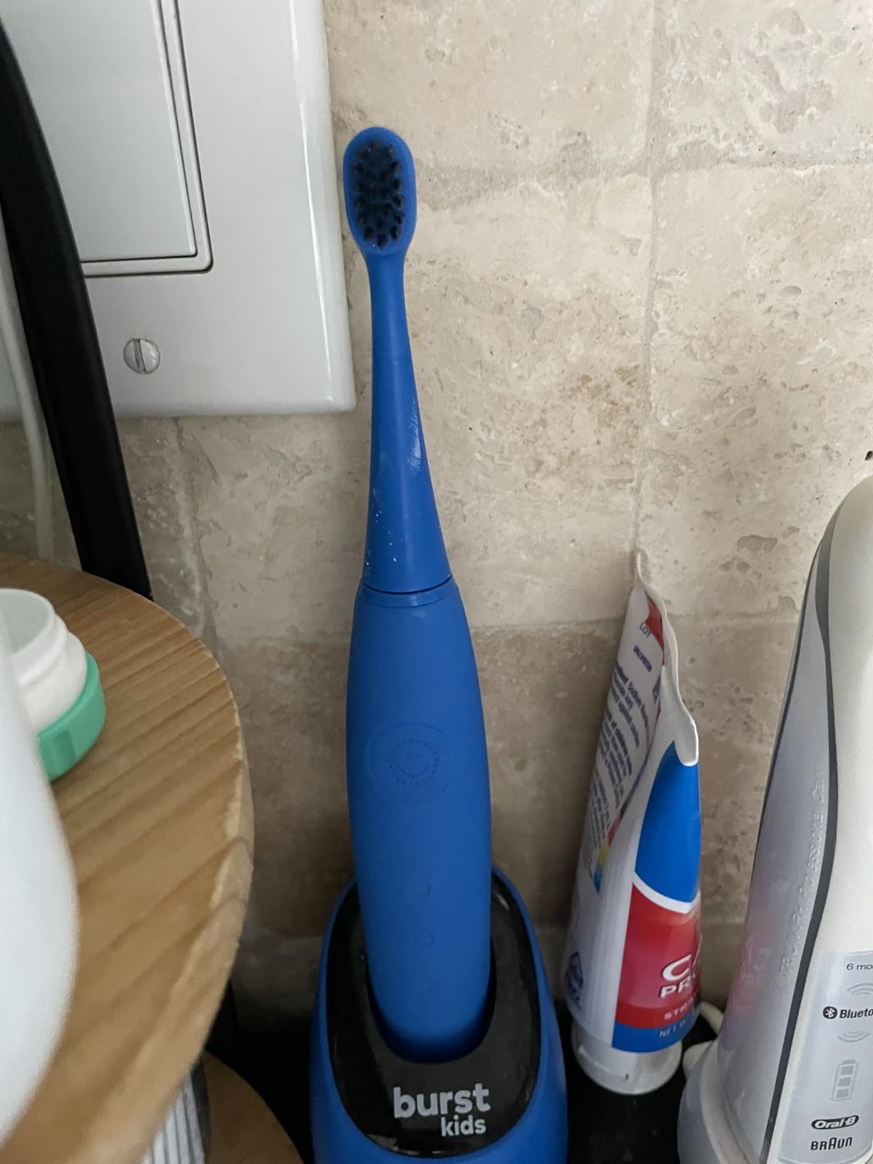 Burst Kids & Toddlers Electric Toothbrush (Blue) | Soft Bristles customer photo 2