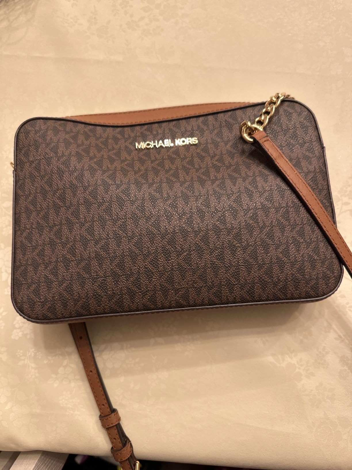 Michael Kors Women's Jet Set Large Crossbody Bag customer photo 2