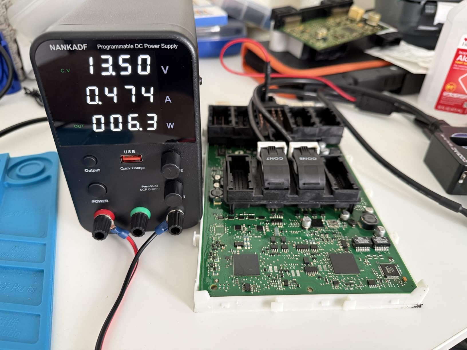 DC Power Supply Variable, Bench Power Supply with Encoder Adjustment Knob, Output Enable/Disable Button, Adjustable Power Supplies with USB Quick-Charge, Short Circuit Alam (30V 10A Black) customer photo 2