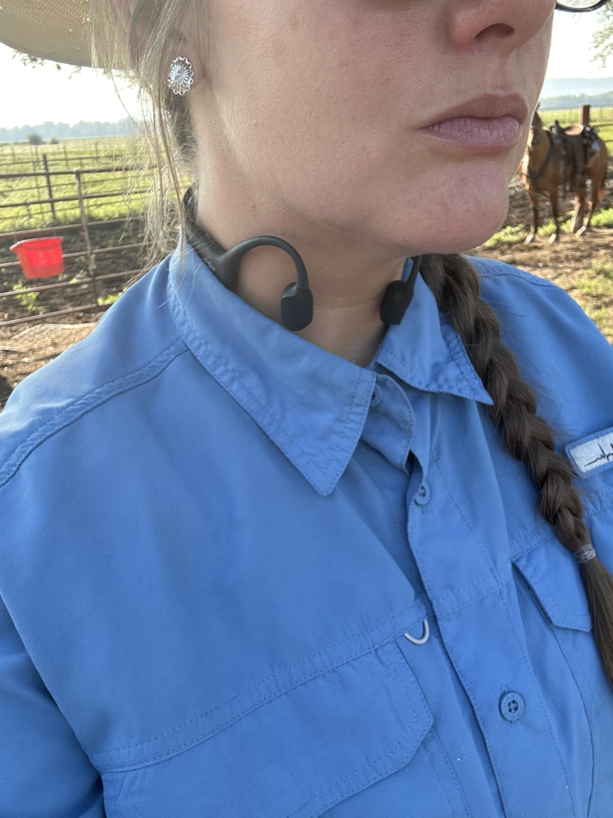 SHOKZ OpenRun Mini Bone Conduction Open-Ear Bluetooth Headphones, Black customer photo 1