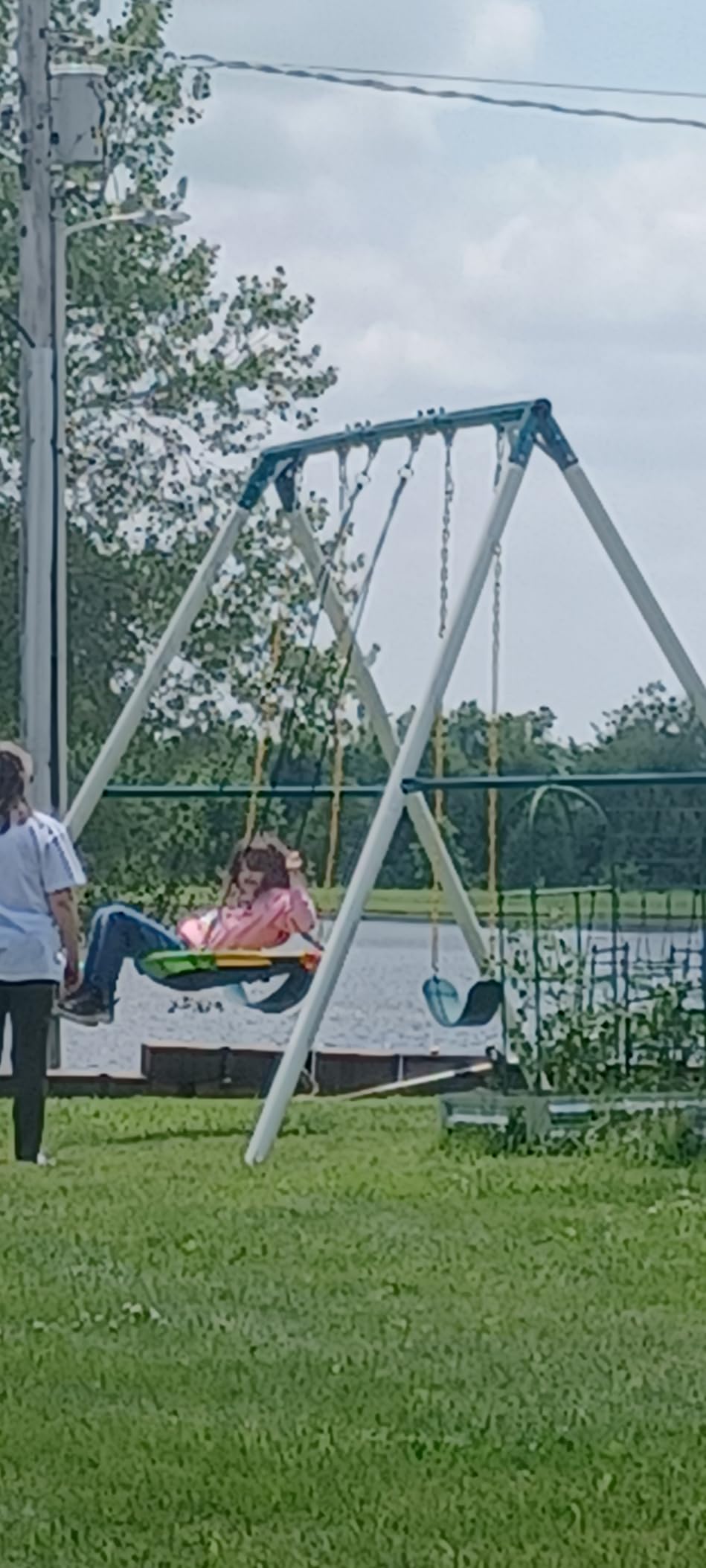 Hapfan 9.5ft Tall Swing Sets for Backyard for Big Kids & Adults (Patented) customer photo 2