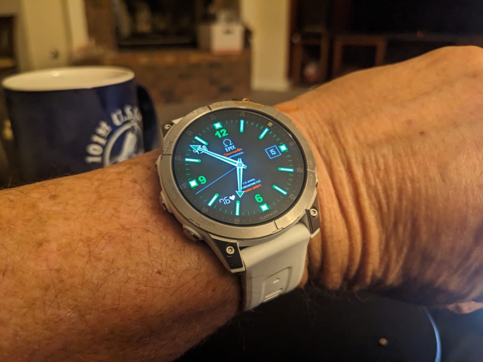 Garmin epix Gen 2, Premium Active smartwatch, Health and Wellness Features, Touchscreen AMOLED Display, Adventure Watch with Advanced Features, White Titanium customer photo 1