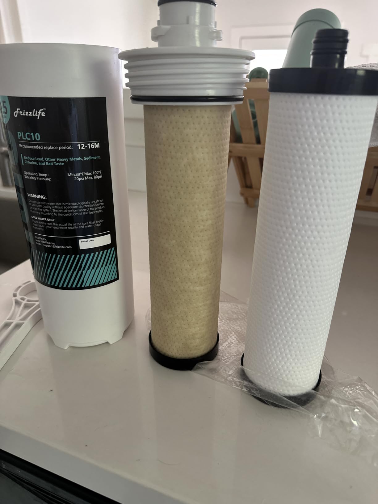 Frizzlife SW10 Under Sink Water Filter System, NSF/ANSI 53&42 Certified, Reduces 99.99% Lead, Chlorine, Bad Taste & Odor, Direct Connect Water Filter, 8K Gallons High Capacity, 0.5 Micron, USA Tech customer photo 2