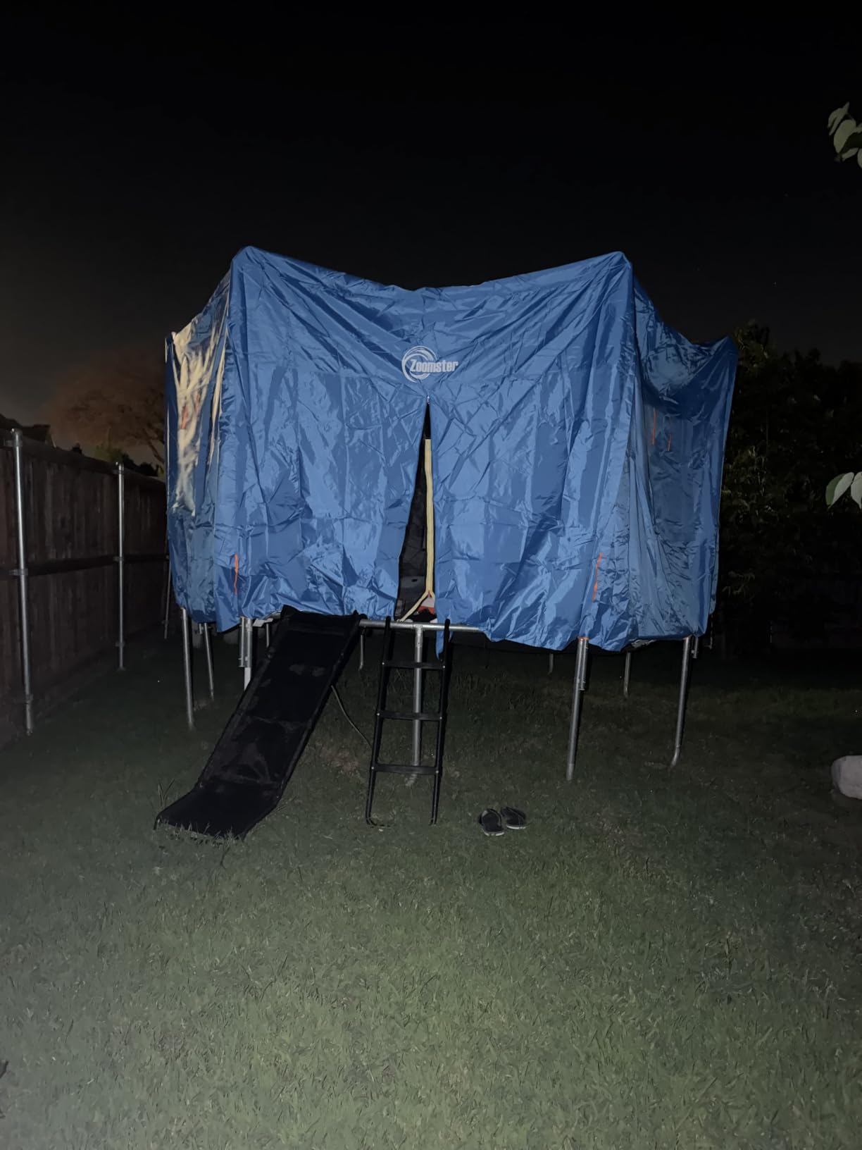14FT Trampoline Tent Cover, Fits for 6 Straight Pole Round Trampoline (Tent Only) customer photo 1