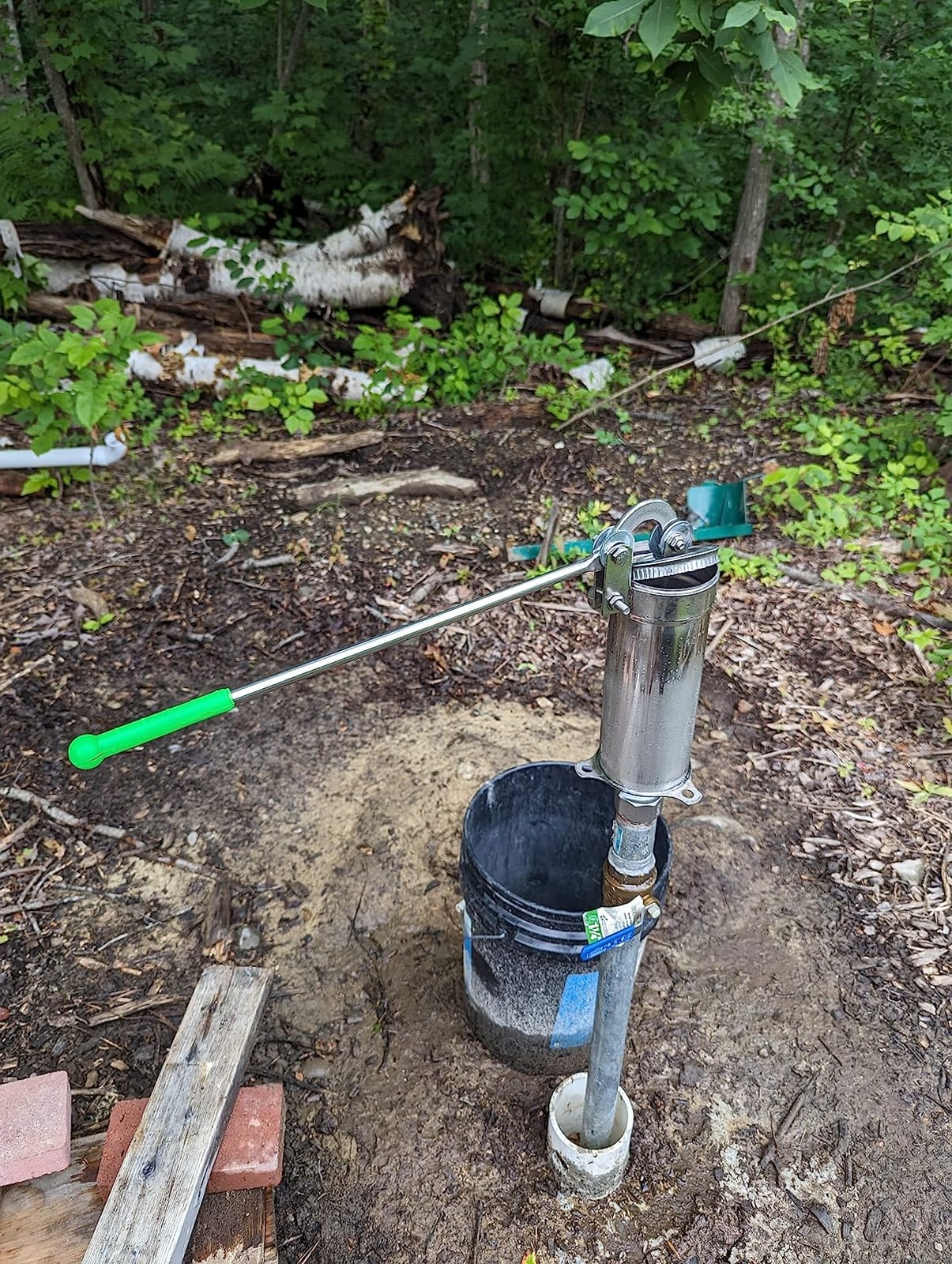 Locci Stainless Steel Manual Hand Well Pump, Heavy Duty Deep Well Hand Pitcher Pump with Integrated Base Design, Corrosion-Resistant Water Pump for Farm, Garden, Homestead & Emergency Water Supply customer photo 2