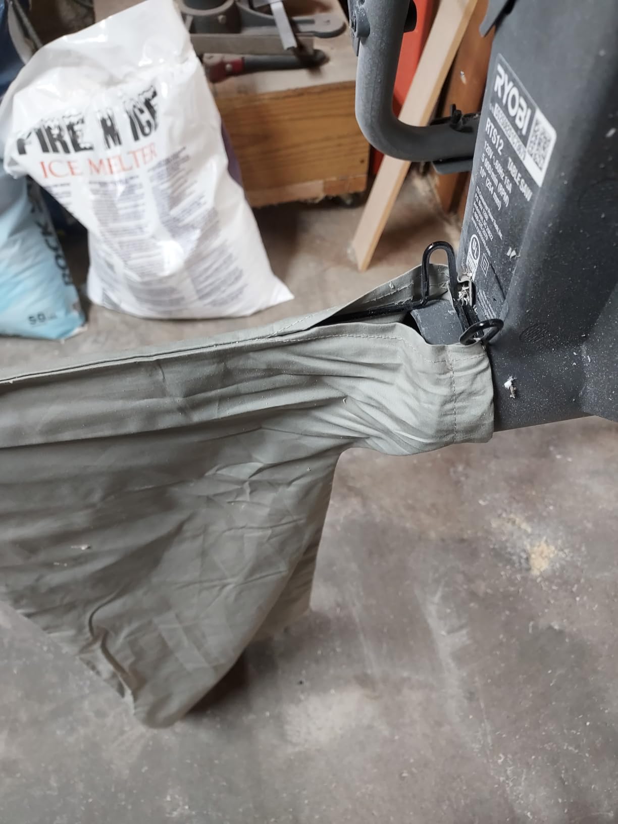 Table Saw Dust Collector Bag Fits Bosc/Dewalt/Makita/Ryobi/Craftsman customer photo 2