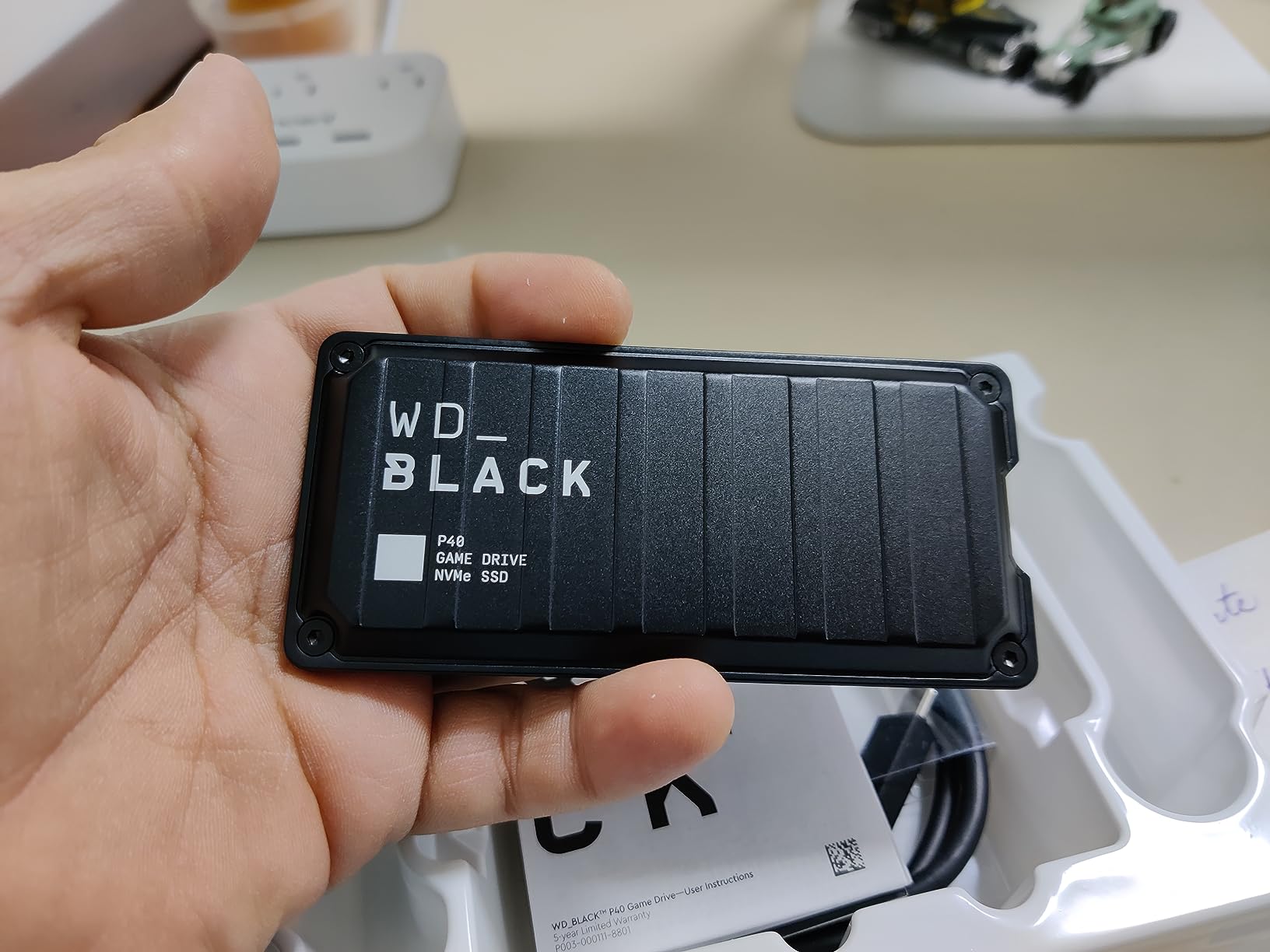 Western Digital 1TB P40 Game Drive SSD - Up to 2,000MB/s, RGB Lighting, Portable External Solid State Drive , Compatible with Playstation, Xbox, PC, & Mac - WDBAWY0010BBK-WESN customer photo 2