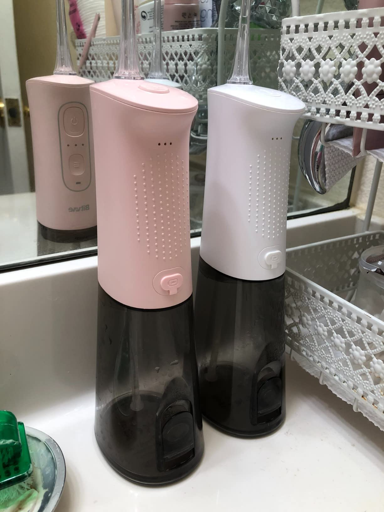 Bitvae Water Dental Flosser Teeth Picks, Cordless Portable Oral Irrigator, Powerful and Rechargeable Oral Irrigator, Brace Care, IPX7 Waterproof Water Dental Picks for Cleaning, Quartz Pink customer photo 2