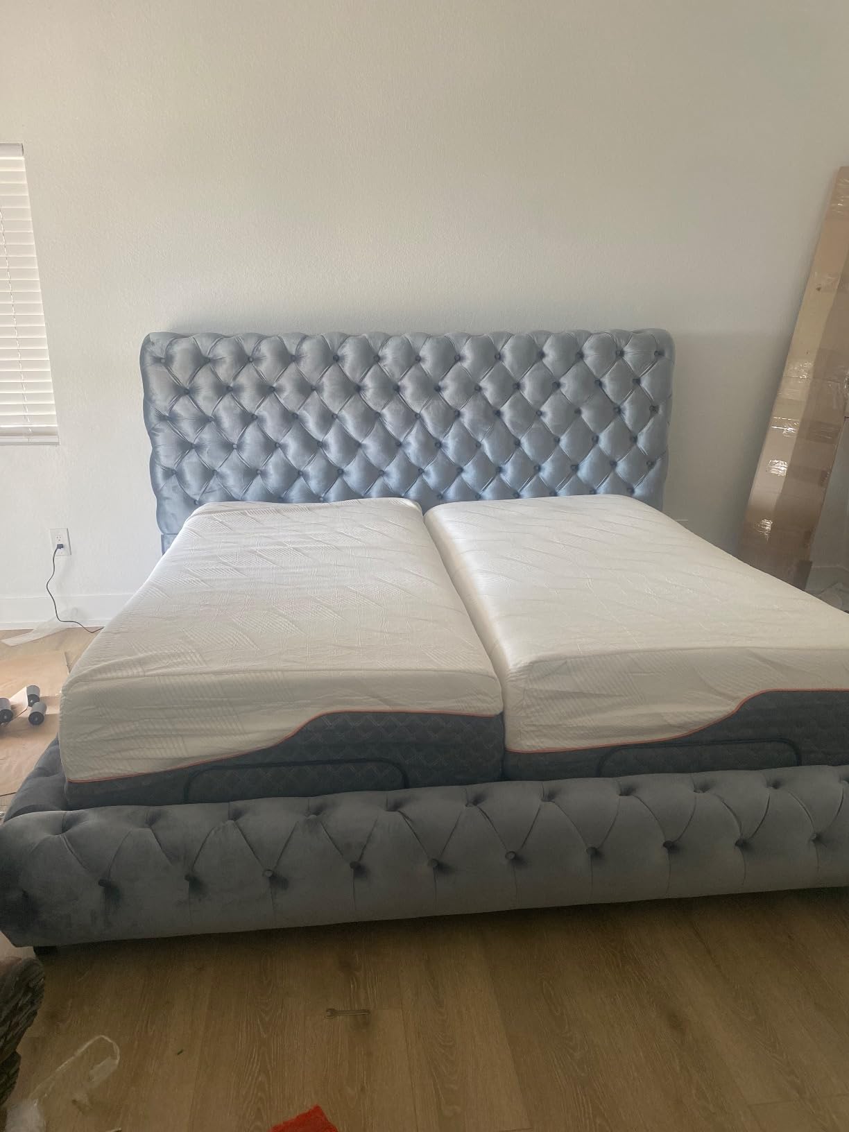ESHINE Adjustable Bed Frame + 14