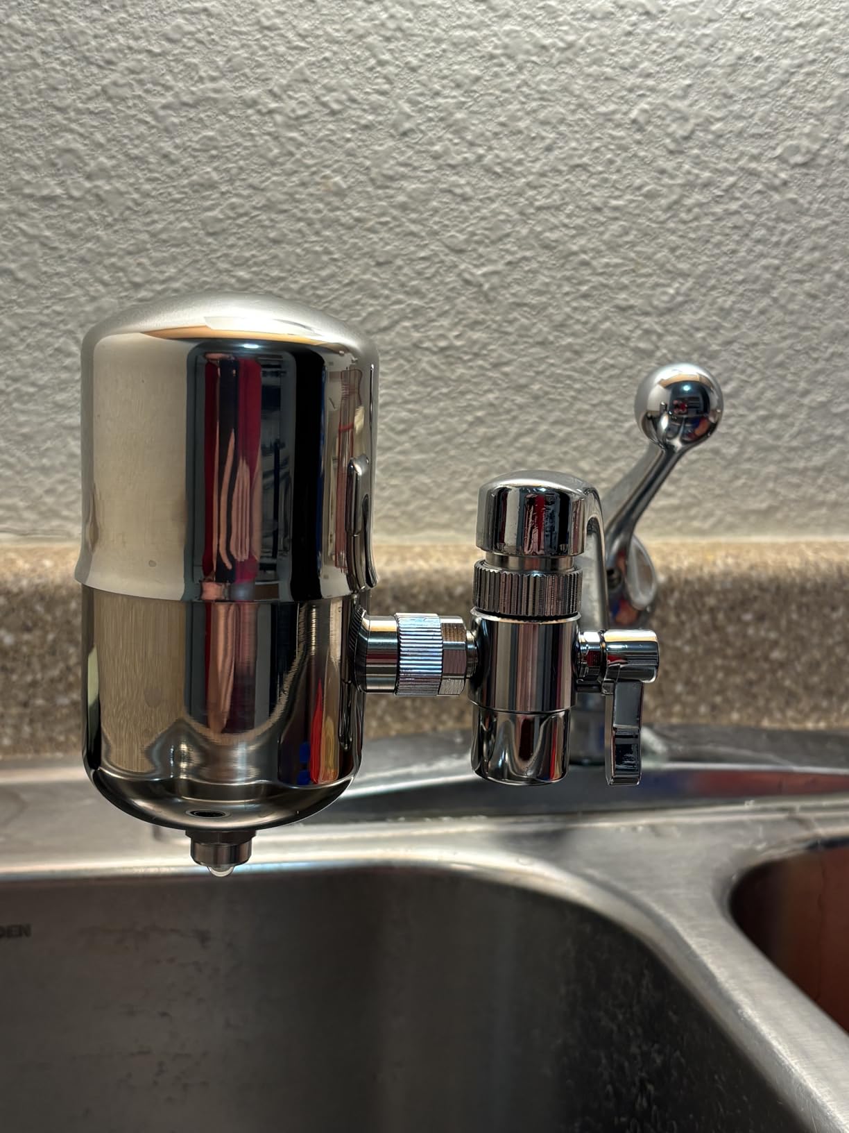 WINGSOL Stainless Steel Water Filter for Sink Faucet, NSF/ANSI 42&53, 360° Rotating Tap Purifier Reduces PFAS, Lead, Chlorine & Microplastics, 350 Gallons Long-Lasting for Kitchen & Bathroom customer photo 1