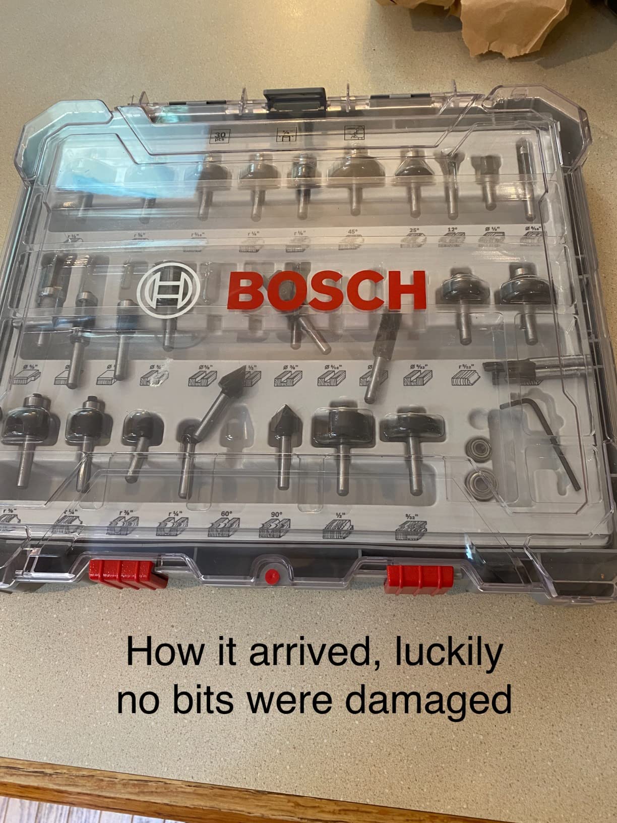 BOSCH RBS030MBS 30 pc. Carbide-Tipped Wood Router Bit Set customer photo 2