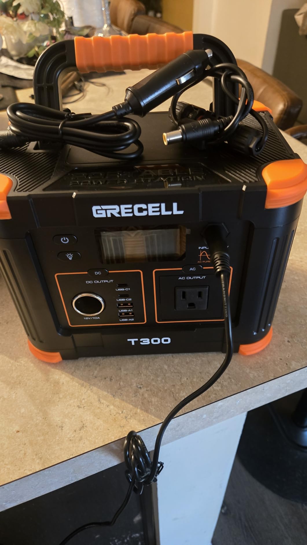 GRECELL Portable Power Station 500W, 519Wh/140400mAh Solar Generator Backup Lithium Battery Pack Power Supply with 2 AC Outlets, PD 60W USB-C Power bank for Outdoor RV Camping Home Outage Emergency customer photo 1