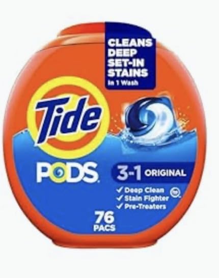 Tide PODS laundry detergent pacs, 3-in-1 Stain Remover, Odor Fighter, Color Protector, 112 Count, HE compatible, Spring Meadow Scent customer photo 2