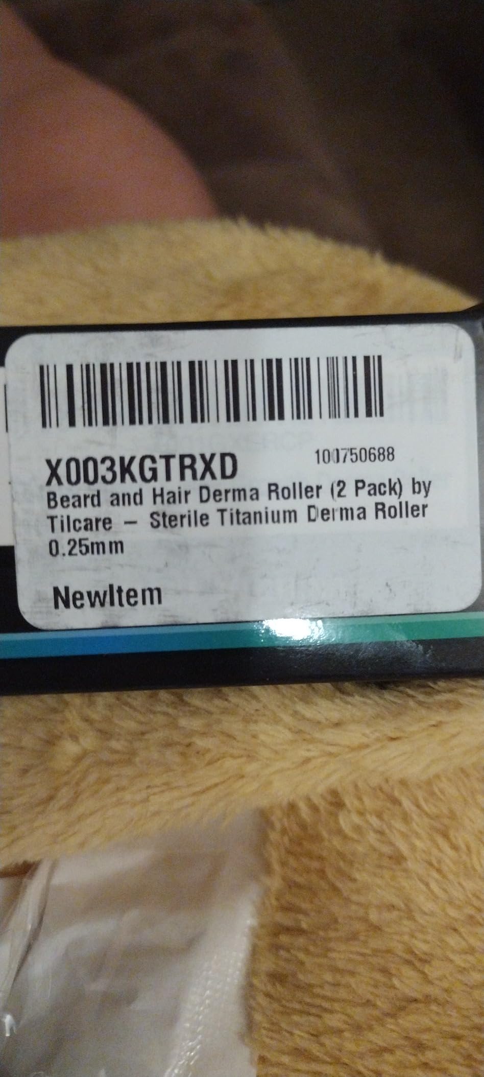 Beard and Hair Derma Roller (2 Pack) by Tilcare - Sterile Titanium Derma Roller 0.25mm customer photo 1