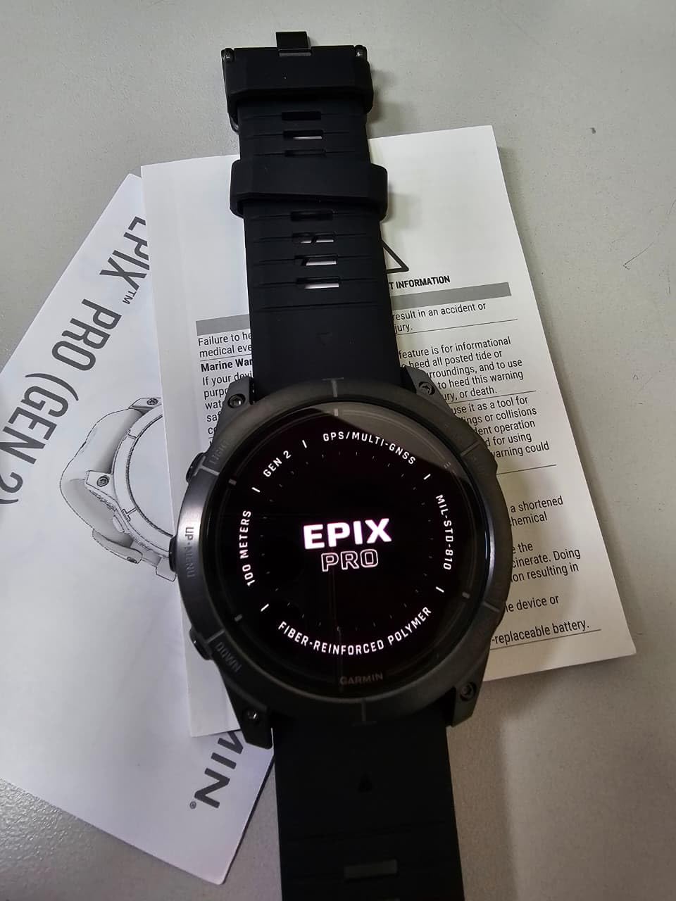 Garmin epix Pro (Gen 2) Sapphire, High Performance Smartwatch, 51mm, Black customer photo 2