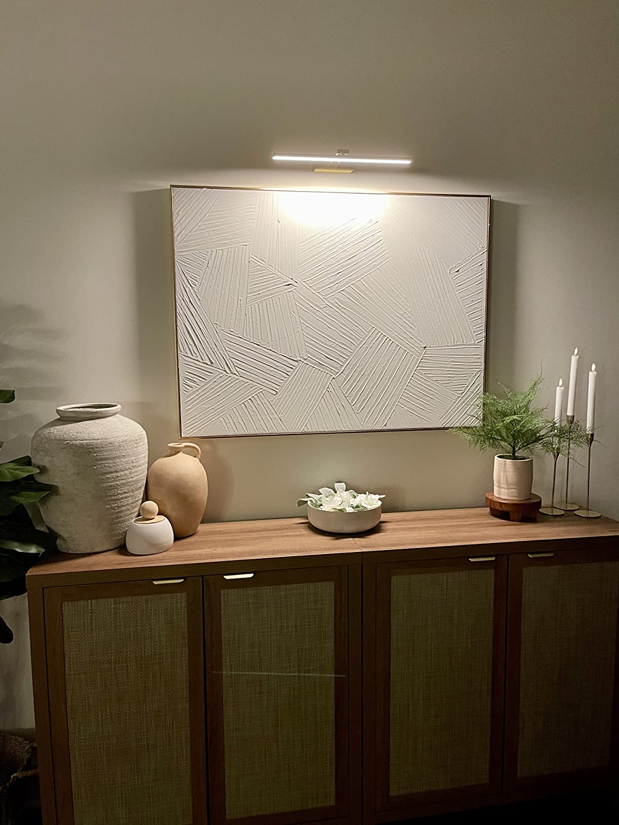 HEAGEERO Picture Lights for Wall,20in Gallery Light,5000mAh Art Light customer photo 1