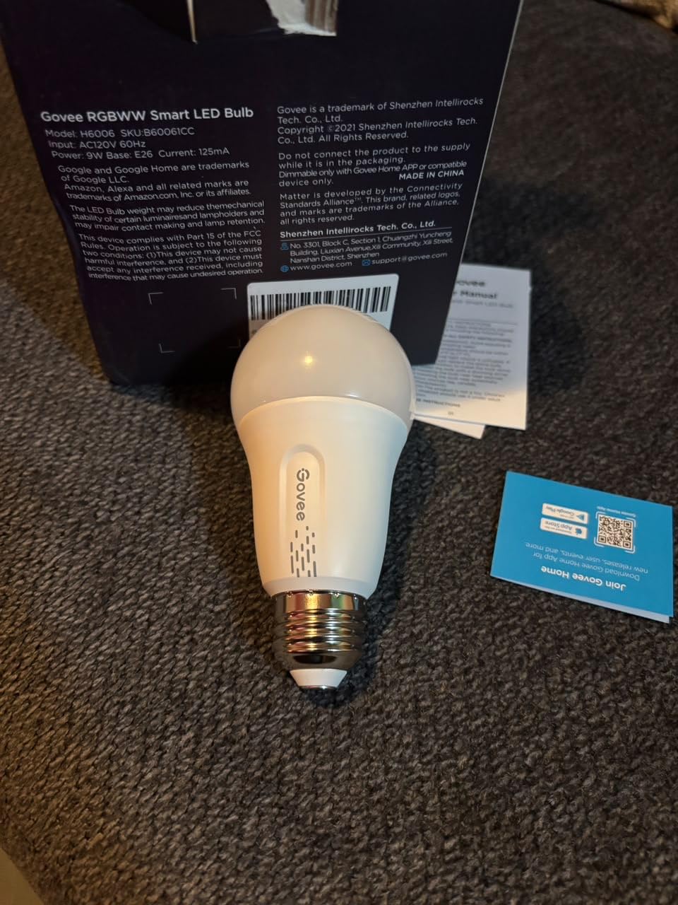 Govee LED Smart Light Bulbs, 1000LM RGBWW A19 75W E26 Base 4 Pack customer photo 2