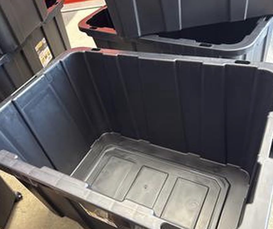 CX Heavy Duty 27-Gallon Stackable Plastic Storage Bins with Lids, 2 Pack customer photo 2
