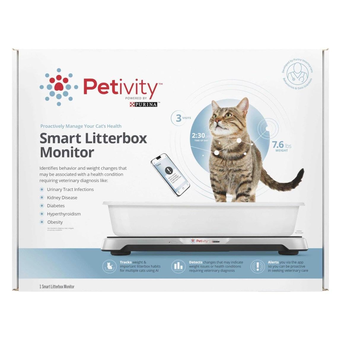 Purina Petivity Smart Litter Box Monitor Cat Weight & Health Tracker customer photo 2