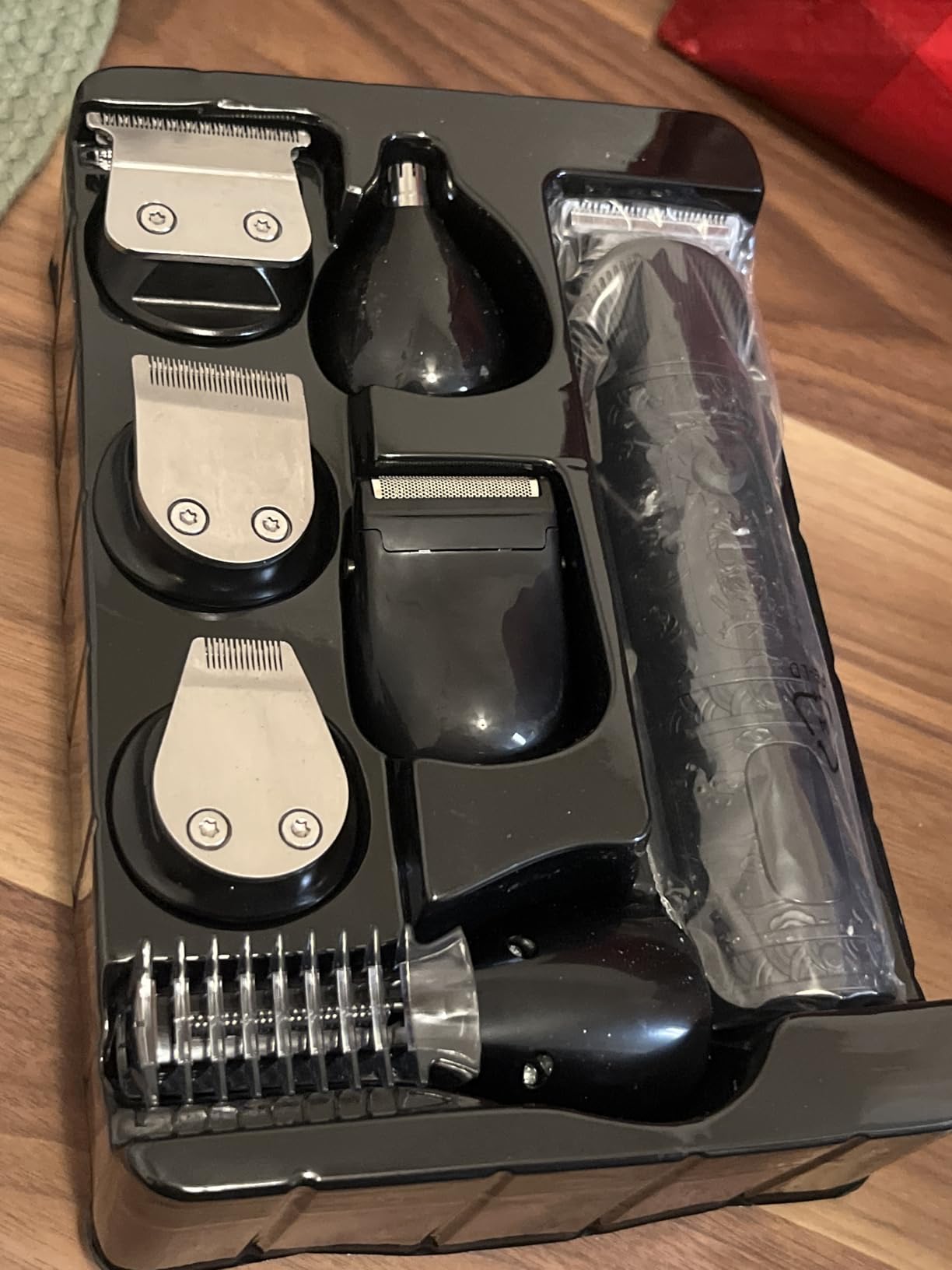 Scttomon Beard Trimmer for Men Professional Mens Beard Grooming Kit T-Blade Trimmer Electric Shaver Razor Nose Body Trimmer Hair Cutting Kit Cordless 7 in 1 Black customer photo 2