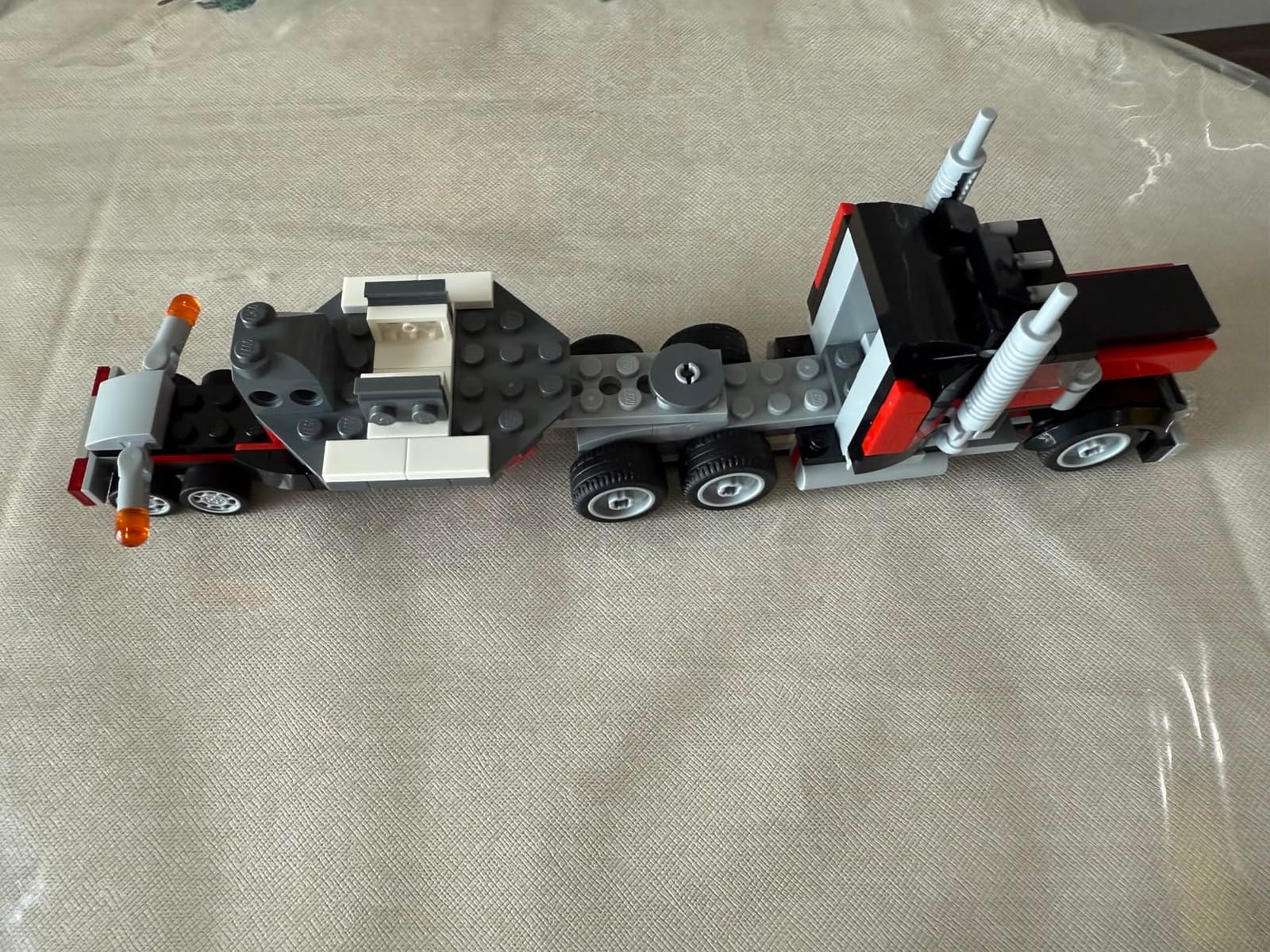 LEGO Creator 3 in 1 Flatbed Truck with Helicopter Toy, Transforms from Flatbed Truck Toy to Propeller Plane to Hot Rod and SUV Cars, Gift Idea for Boys and Girls Ages 7 Years Old and Up, 31146 customer photo 1