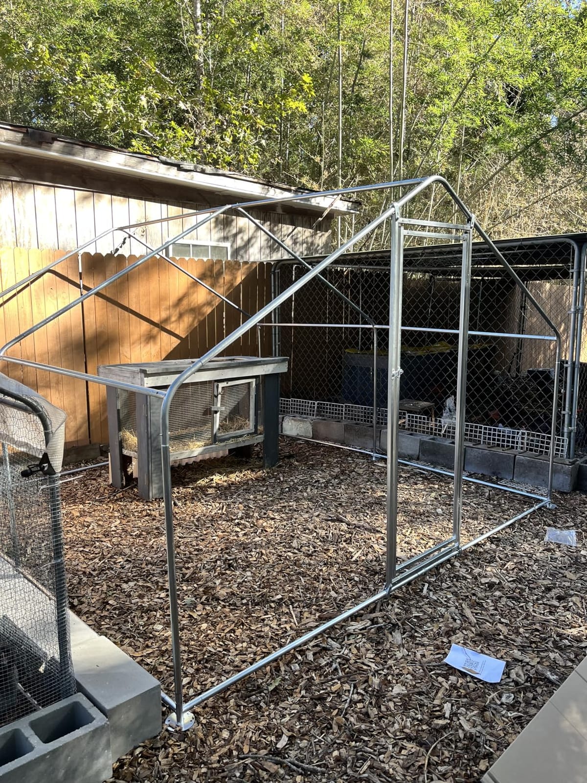 Walk-in Metal Chicken Coop 10x6.6 for 1-10 Chicken, Heavy Duty Poultry Cage customer photo 1