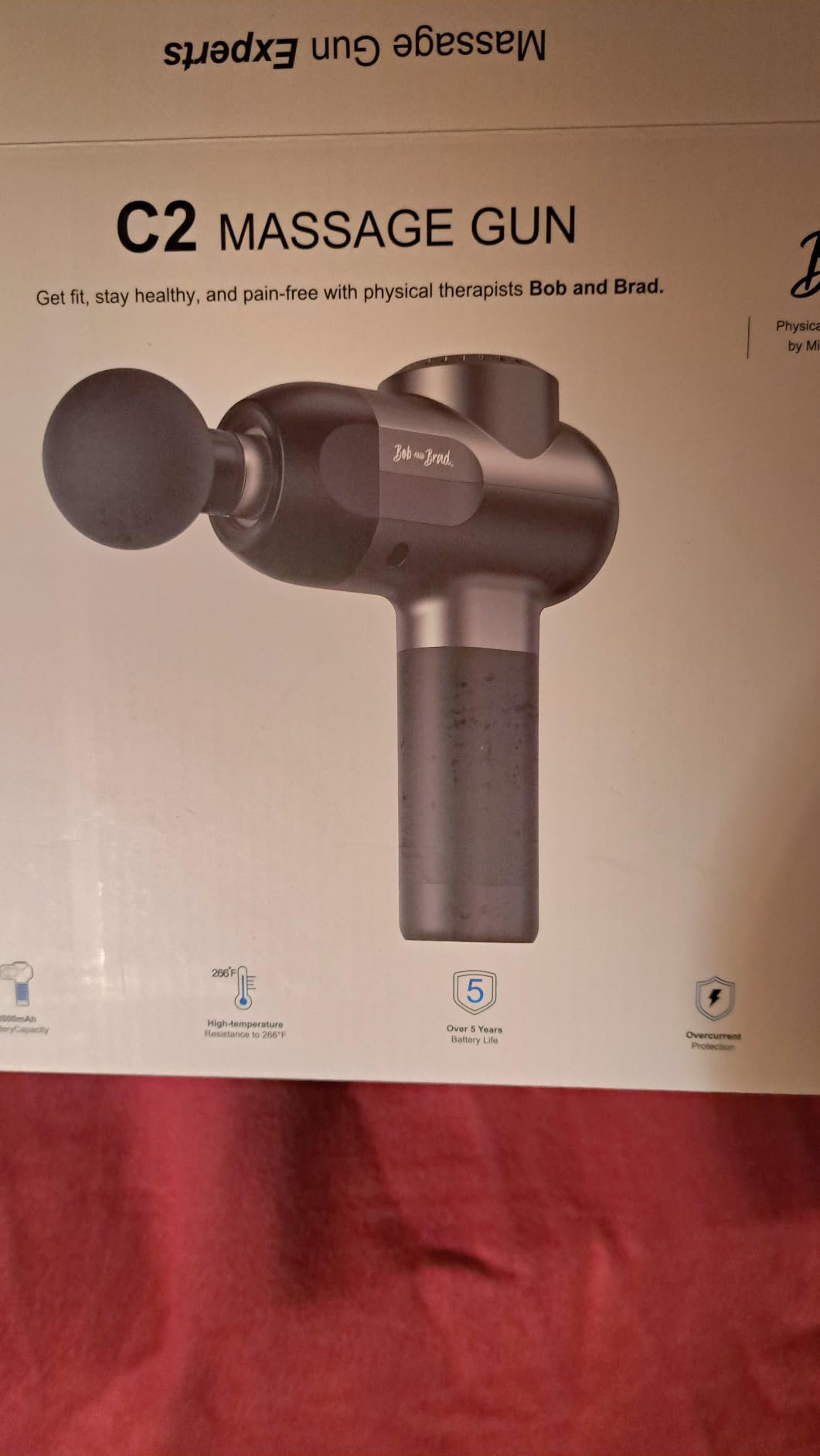 BOB AND BRAD C2 Pro Massage Gun with Heat and Cold Therapy, FSA Eligible & HSA Approved, PT-Developed Deep Tissue Back Massager for Athletes, Men & Women — Birthday & Holiday Gifts customer photo 2